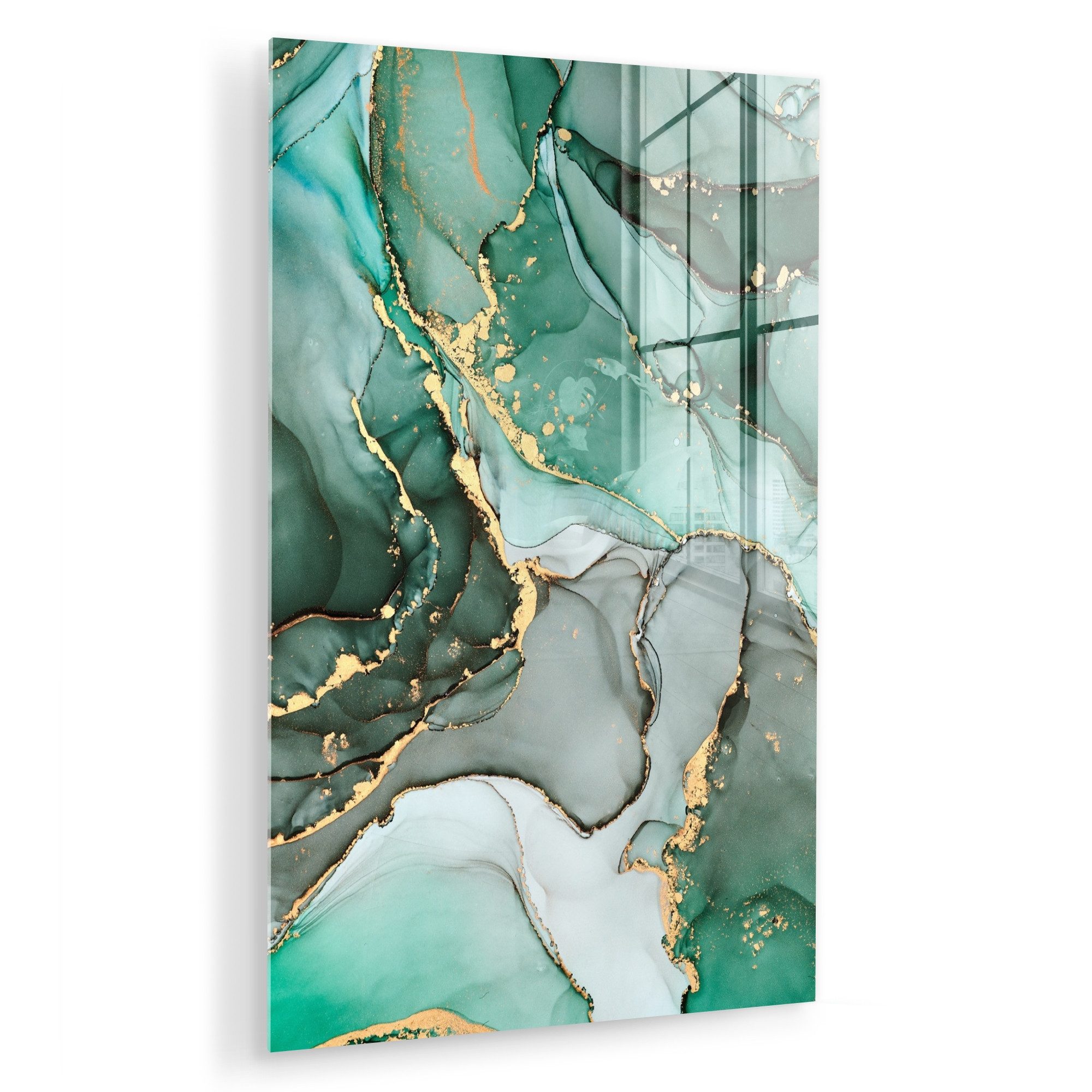 MuchoWow Acrylglasbild Gold - Marmor - günstig online kaufen