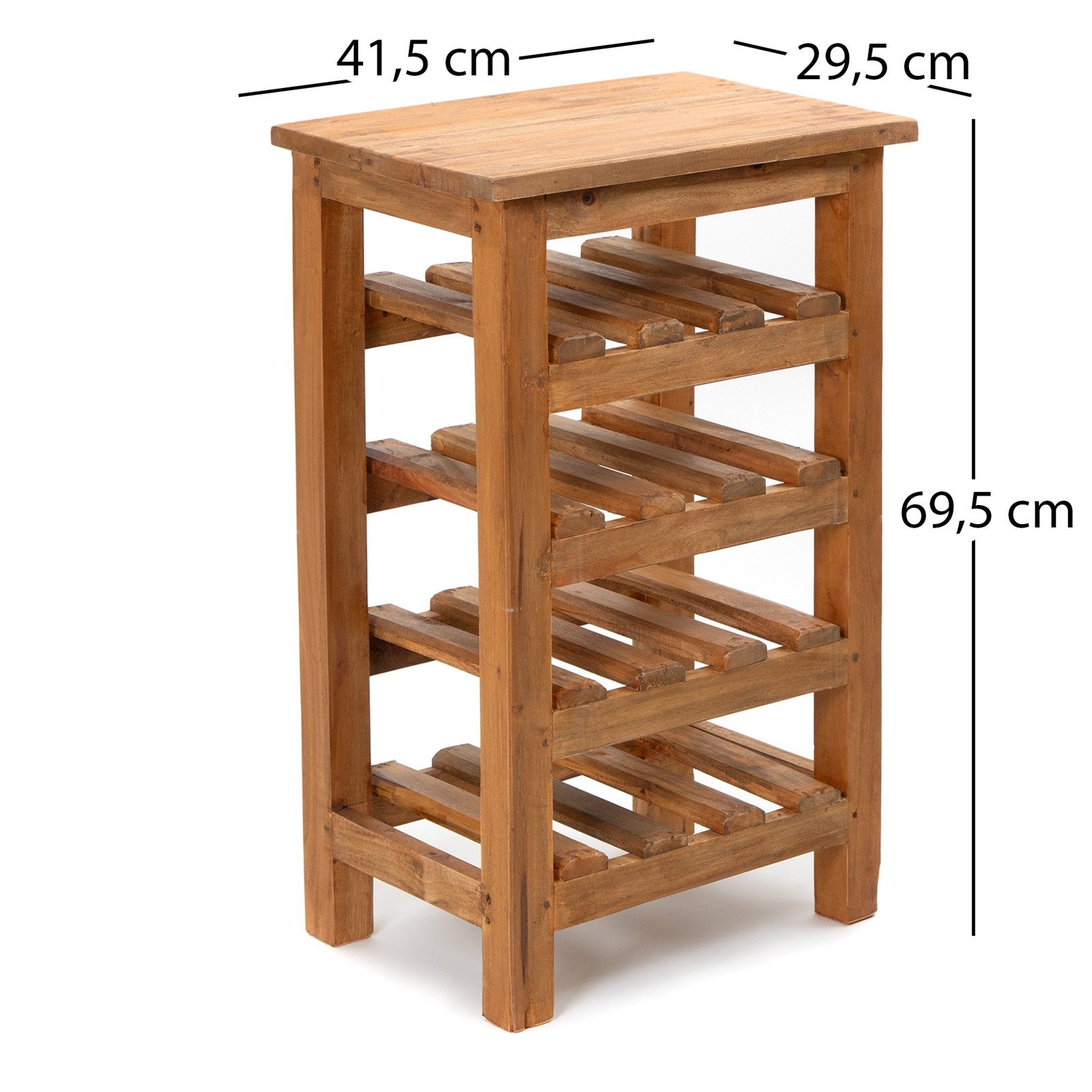CREEDWOOD Weinregal WEINREGAL "BURGOS", Massivholz, 69cm, Natur Flaschenregal