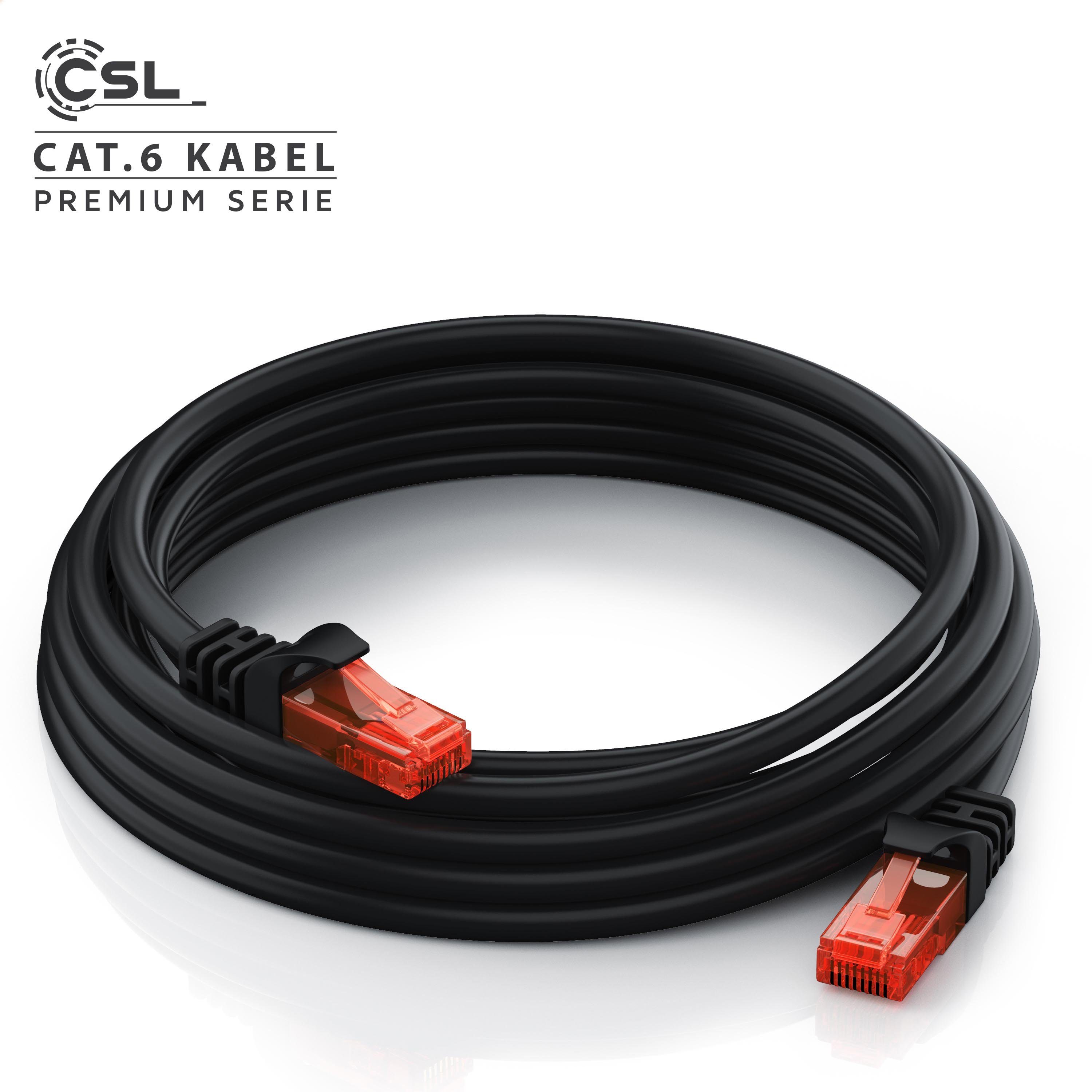 CSL CAT 6 Netzwerkkabel UTP Gigabit 1000 Mbit/s Patchkabel - 2m LAN-Kabel, CAT.6, RJ-45 (Ethernet) (200 cm), für Router, Modem, Switch, PC, ideal für Gaming, St – Bild 5 von 5