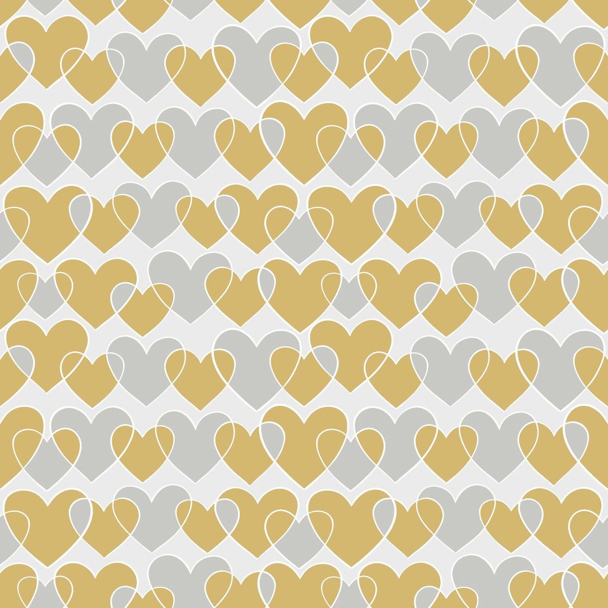 HOME FASHION Papierserviette 20 Servietten Endless Hearts 33x33cm, (20 St)