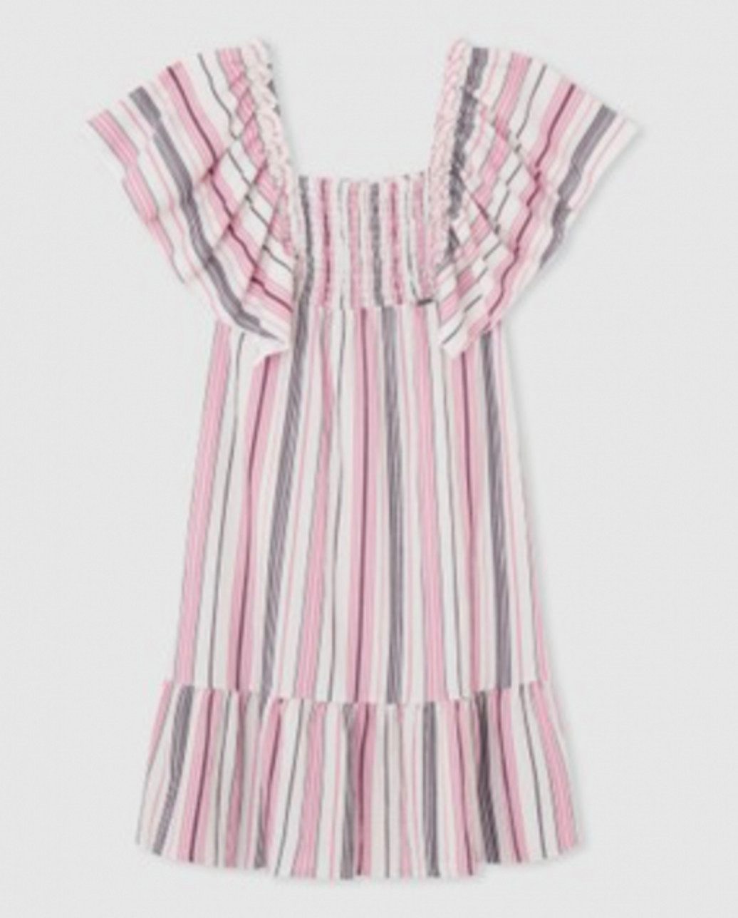 Pepe Jeans Volantkleid Mädchen Sommerkleid gestreift Volantkleid leicht & luftig