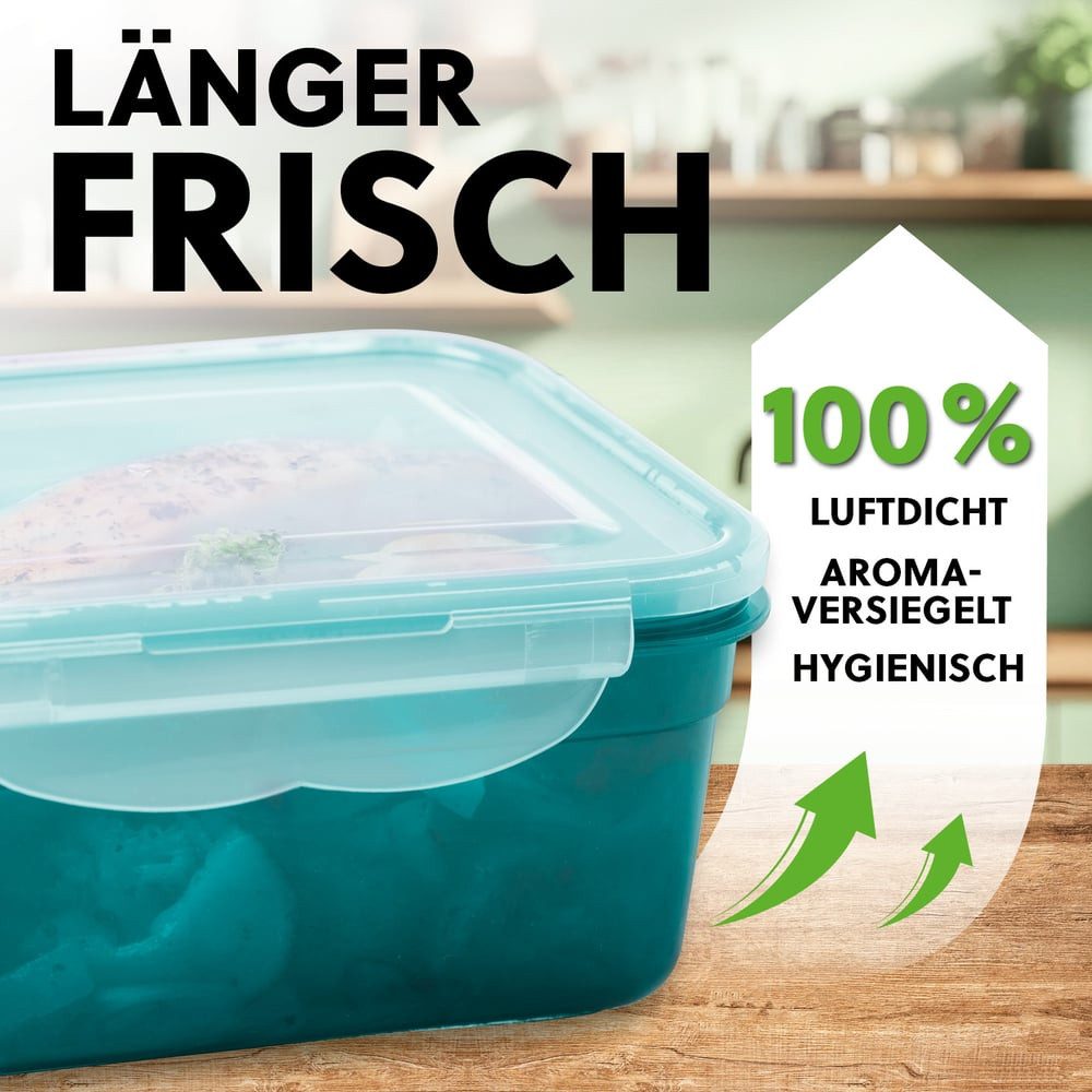 GOURMETmaxx Frischhaltedose Lunchbox Vorratsdose klick-it, Polypropylen (PP)/Silikon, einfrieren, aufbewahren und erwärmen – Bild 3 von 5