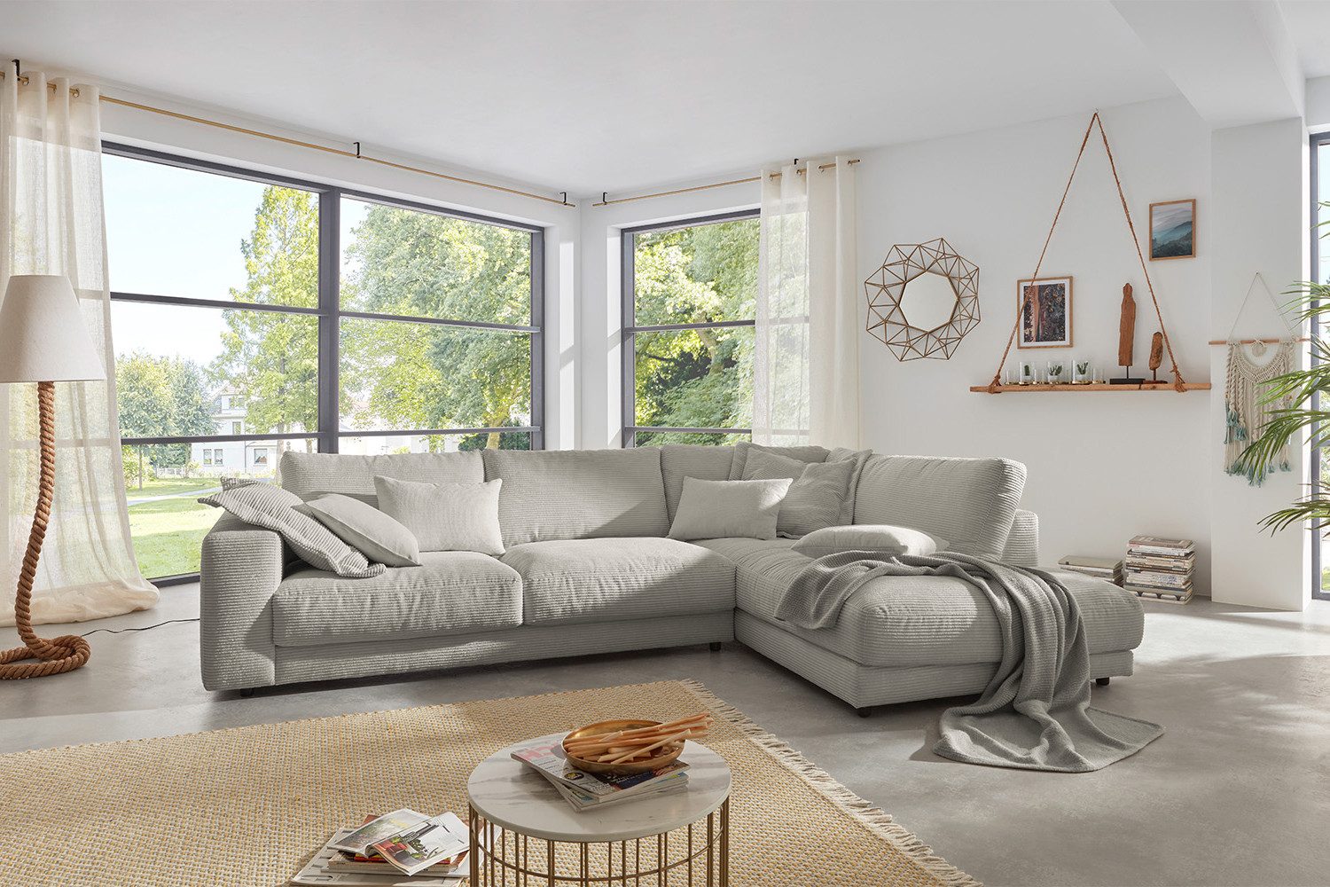 KAWOLA Ecksofa MADELINE, Couch L-Form rechts günstig online kaufen