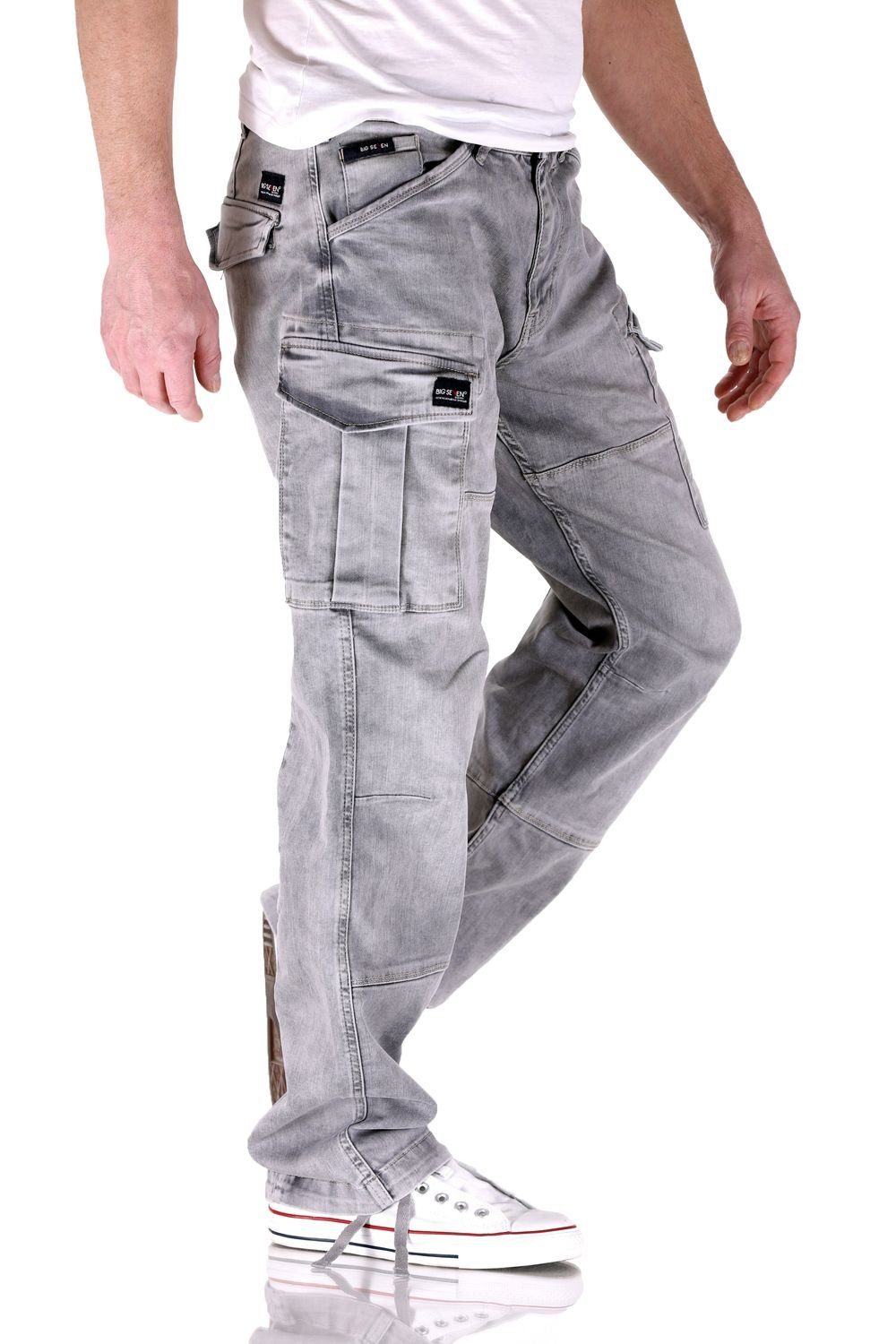 Big Seven Cargojeans Big Seven Brian Mercury Wash Cargo Herren Jeans Hose günstig online kaufen