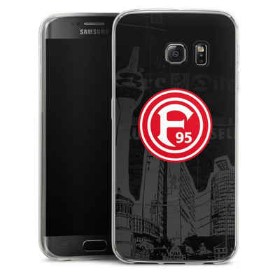 DeinDesign Handyhülle Fortuna Düsseldorf Offizielles Lizenzprodukt Logo Fortuna Logo City, Samsung Galaxy S6 Edge Slim Case Silikon Hülle Ultra Dünn Schutzhülle