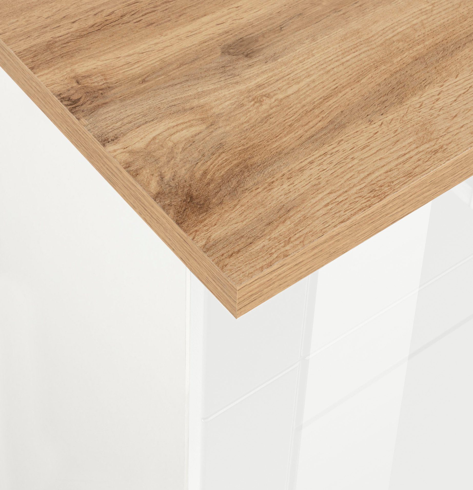 Cuisine d'angle KS-Tinnum avec poste de cuisson, électroménager inclus, largeur d'encastrement 240/180 cm