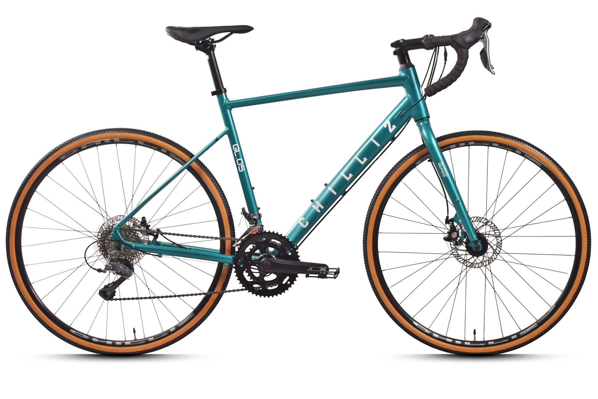 CHILLIZ Gravelbike GL.05, 16 Gang Shimano Claris RD2400 Schaltwerk, Kettenschaltung