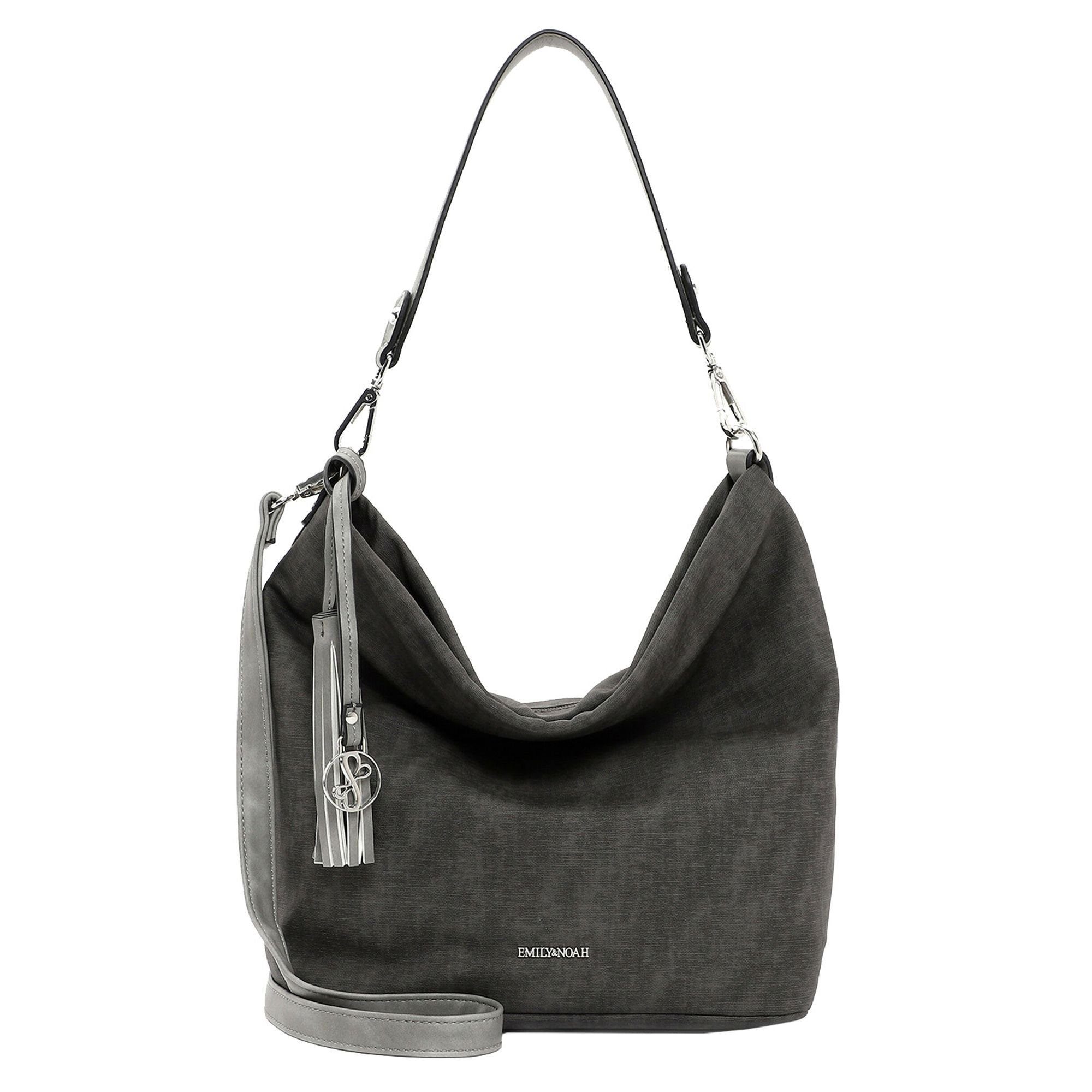 EMILY & NOAH Schultertasche E&N Kunstleder Elke, grey