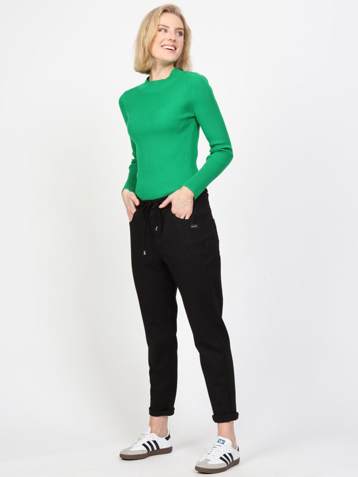 GANG Jogger Pants Gang Amelie Jogge Relaxed Fit (1-tlg) Kordel als Gürtel günstig online kaufen