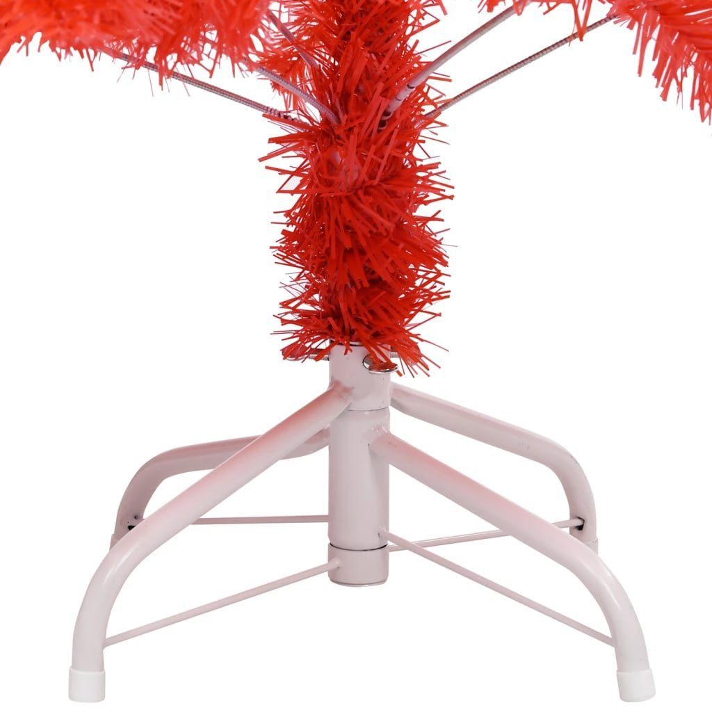 Weihnachtsbaum PVC Rot cm Ständer Künstlicher mit 180 furnicato