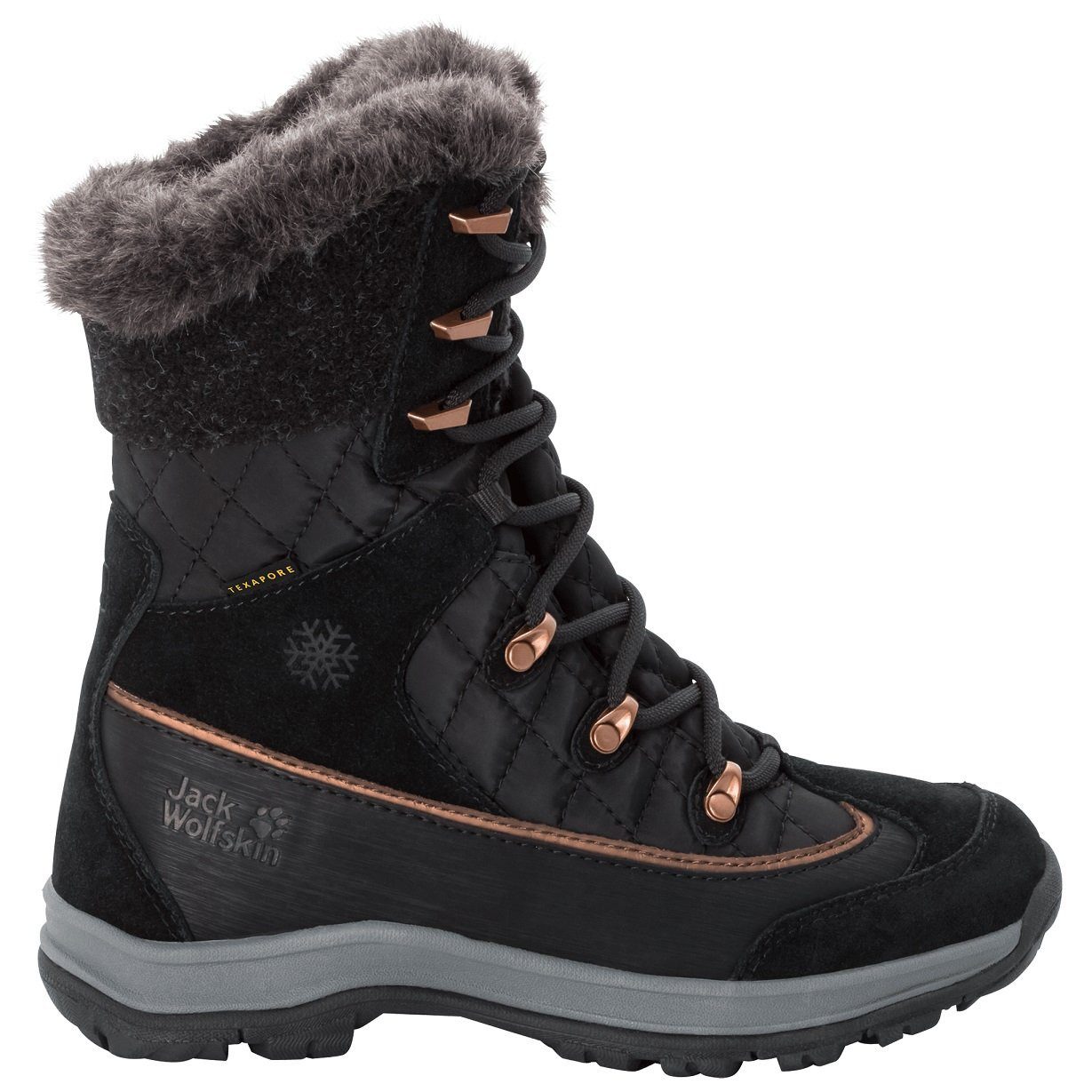Jack Wolfskin Aspen High Texapore (wasserdicht) schwarz Damen Winterstiefel