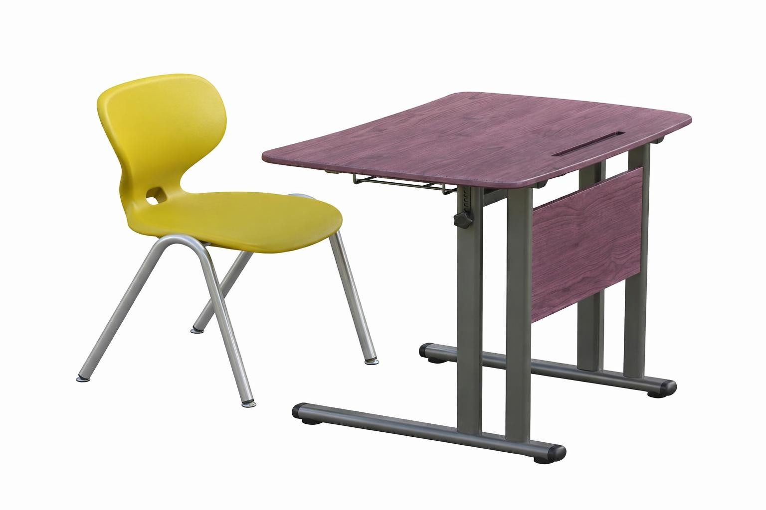 JVmoebel Schreibtisch Moderne Schulbank mit ergonomischem Stuhl und flexiblem Tisch, Made in Europa
