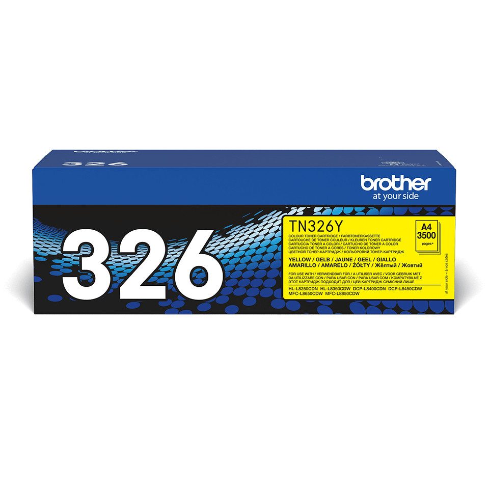 Brother Toner TN-326Y Gelb (ca. 3500 Seiten) Tintenpatrone