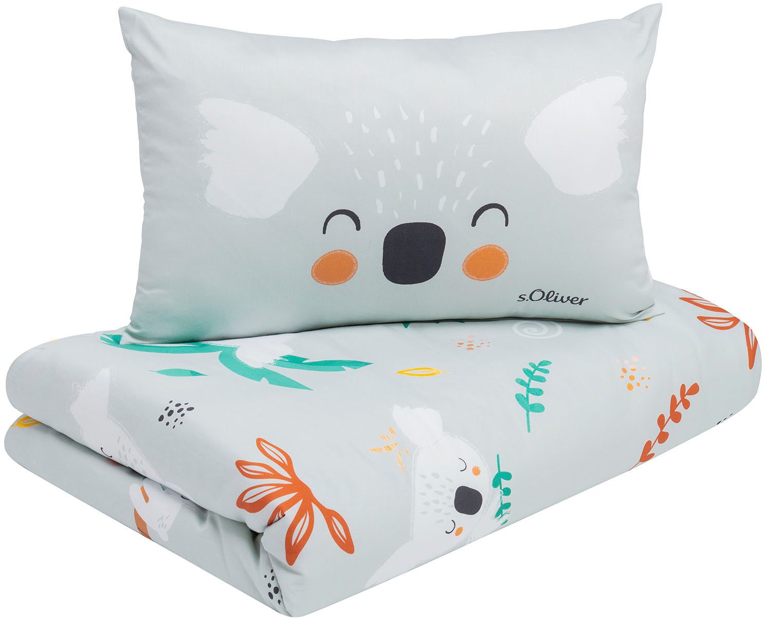 s.Oliver Kinderbettwäsche Satinbettwäsche s.Oliver Junior Koala, Mako-Satin, 2 teilig, mit süßen Koalabären