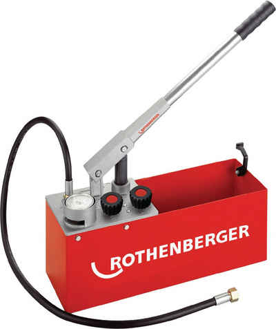 Rothenberger Hammer Prüfpumpe RP 50 0-60bar R 1/2 Zoll Saugvolumen p.Hub ca.45 ml Stahl
