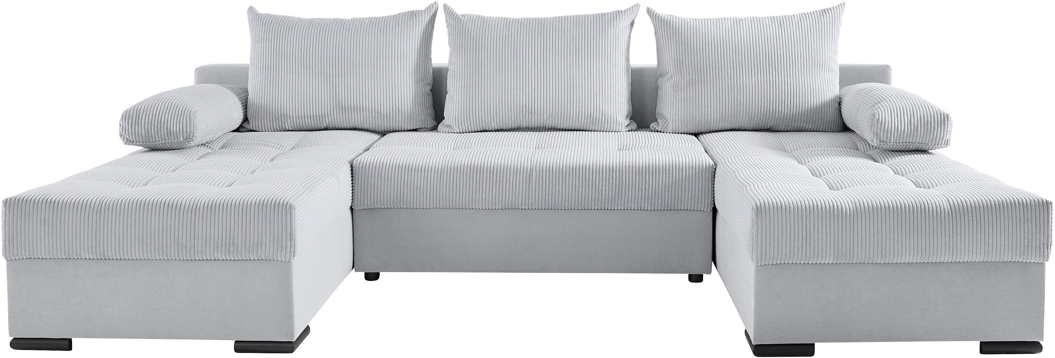 COLLECTION AB Wohnlandschaft Josy U-Form, B: 269 cm, mit Bettfunktion & Bet günstig online kaufen