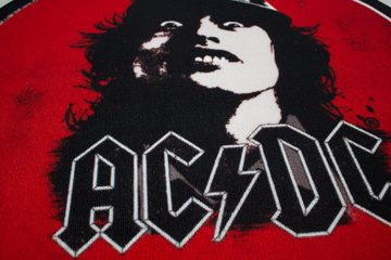 Teppich AC/DC - Face Runderteppich 67 cm, Rockbites, Rund, Höhe: 3 mm