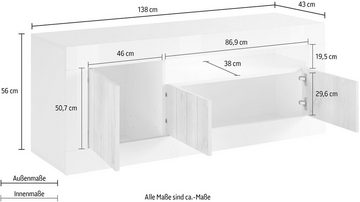 INOSIGN Lowboard Urbino, Breite 138 cm