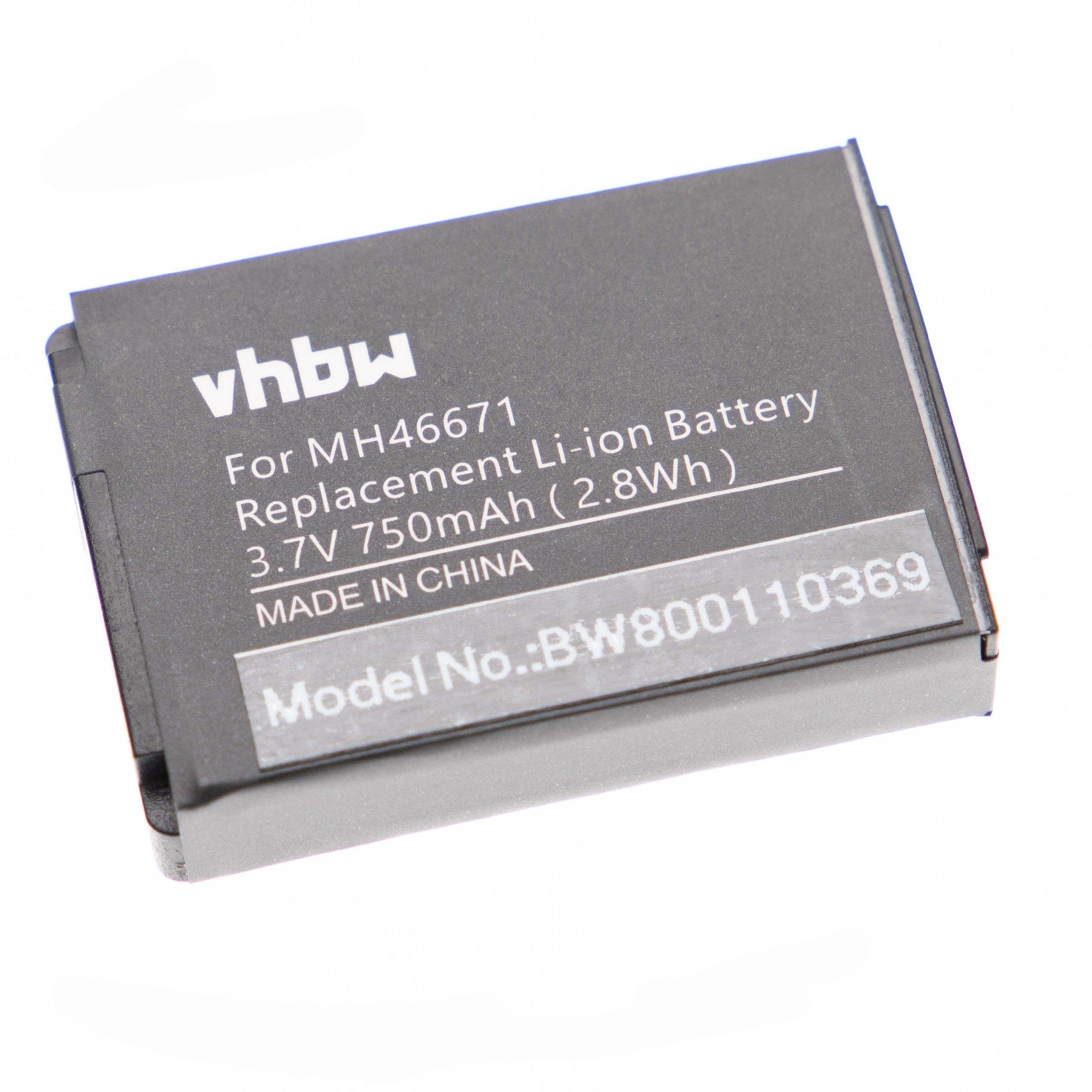 vhbw kompatibel mit Parrot ZIK 2,0, 3 Akku Li-Ion 750 mAh (3,7 V)