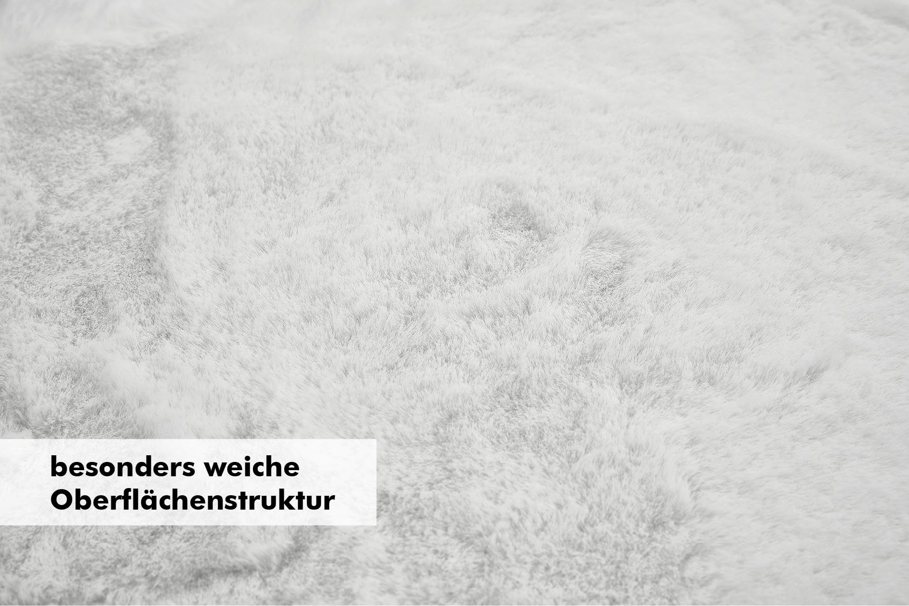 mm, Hochflor, Kaninchenfell-Haptik, weiß waschbar besonders fellförmig, Höhe: weicher Kunstfell, 30 Novara, living, Fellteppich LUXOR