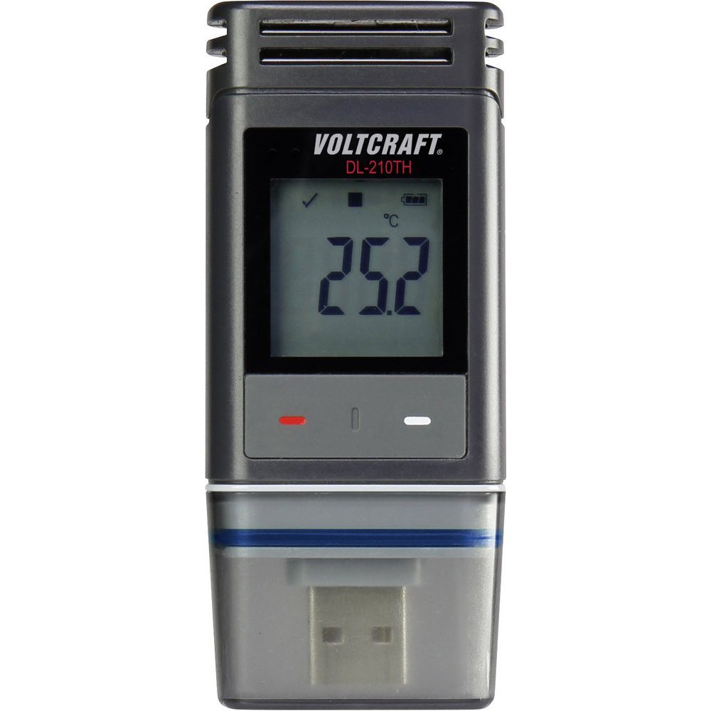 VOLTCRAFT Klimamesser VOLTCRAFT DL-210TH DL-210TH Temperatur-Datenlogger, Luftfeuchte-Datenl, (DL-210TH)