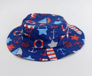 LK Trend & Style Fischerhut Bucket-Hat für Kinder, Eimerhut, eine richtig coole Kopfbedeckung Wendbarer Hut sozusagen 2 in 1