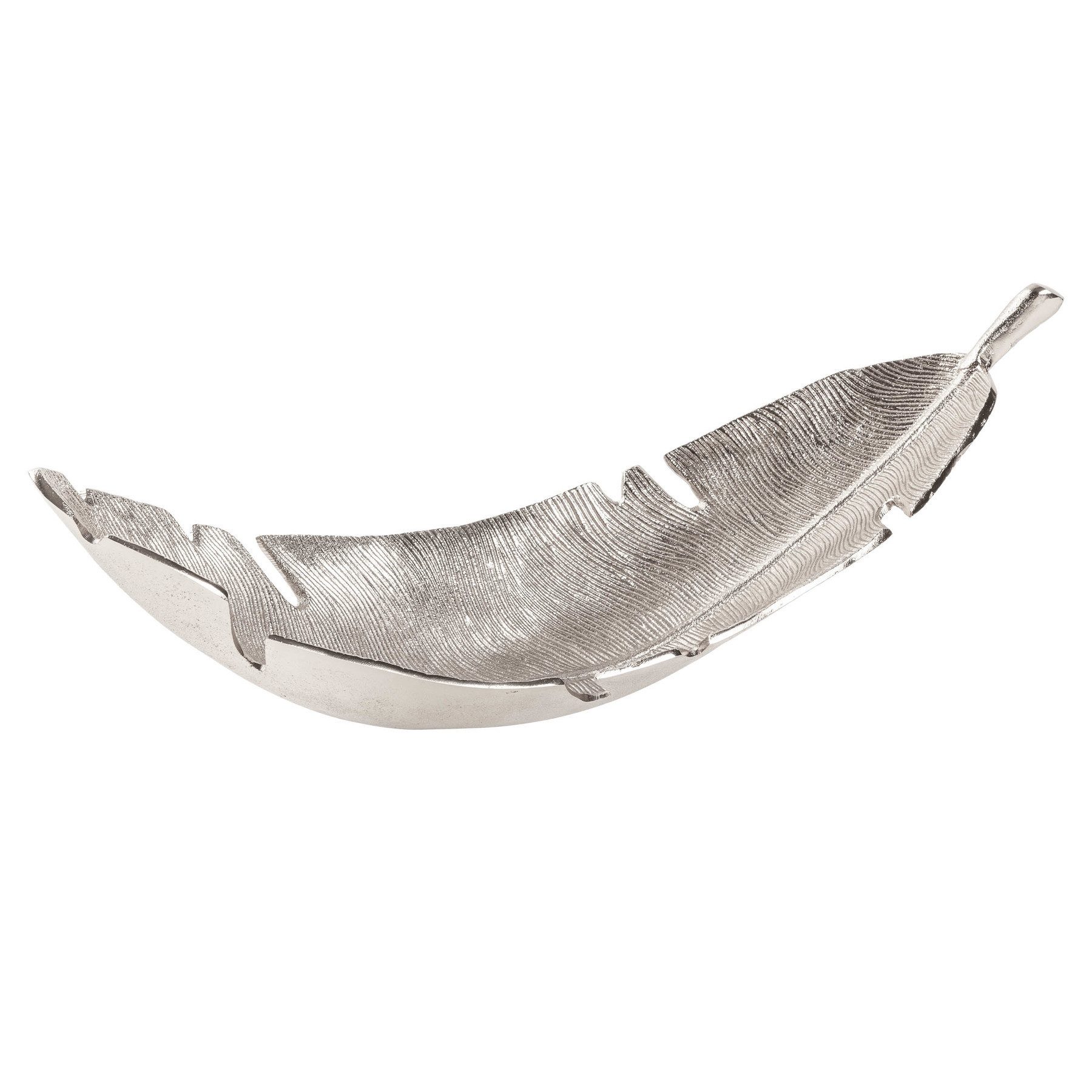 riess-ambiente Dekoschale SILVER LEAF 62cm silber (Einzelartikel, 1 St), Es günstig online kaufen