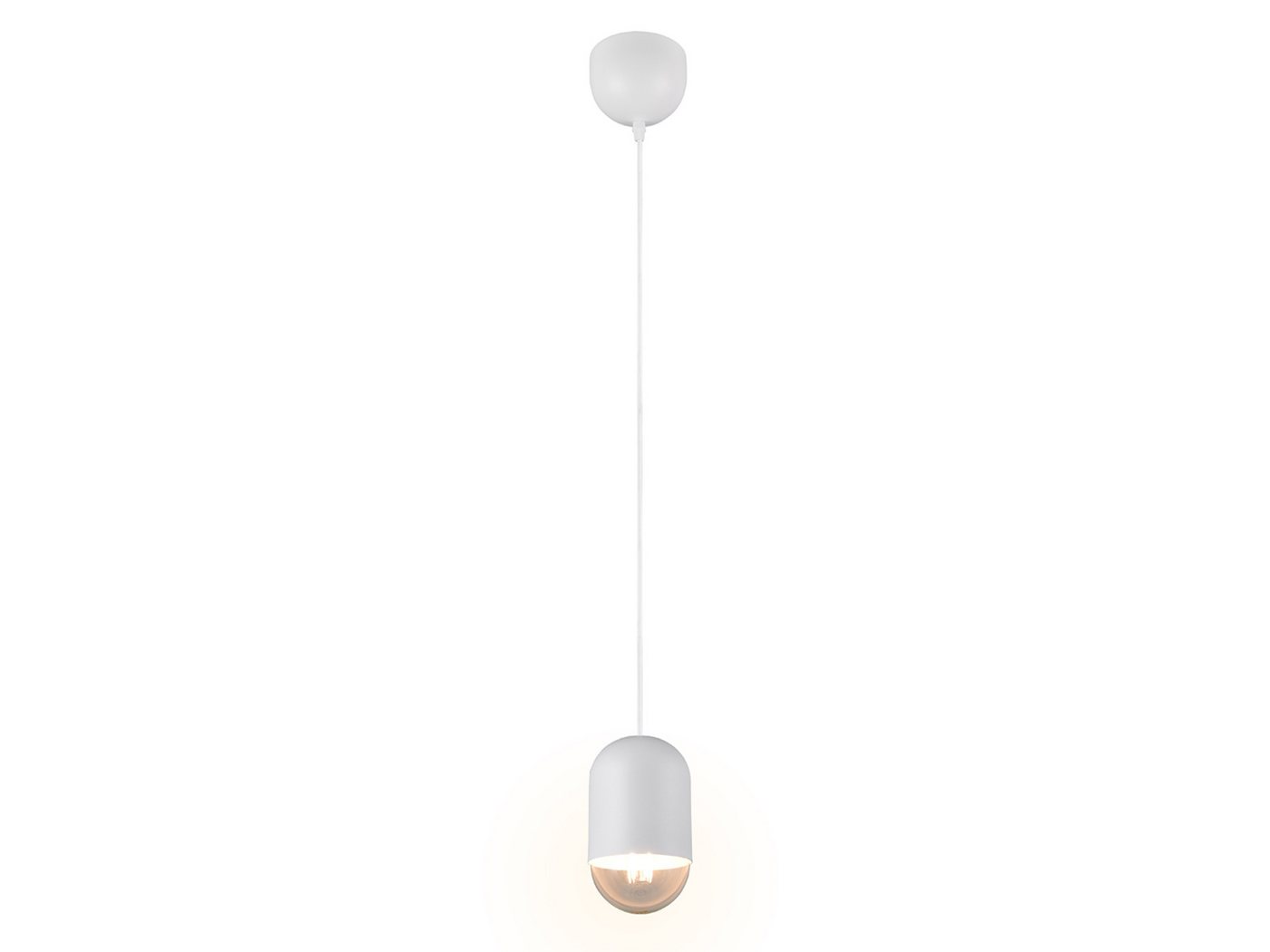 Reality Leuchten LED Pendelleuchte, Dimmfunktion, LED wechselbar, warmweiß, klein-e einflammig minimalistisch hängend Esstisch & Couchtisch Ø 10cm