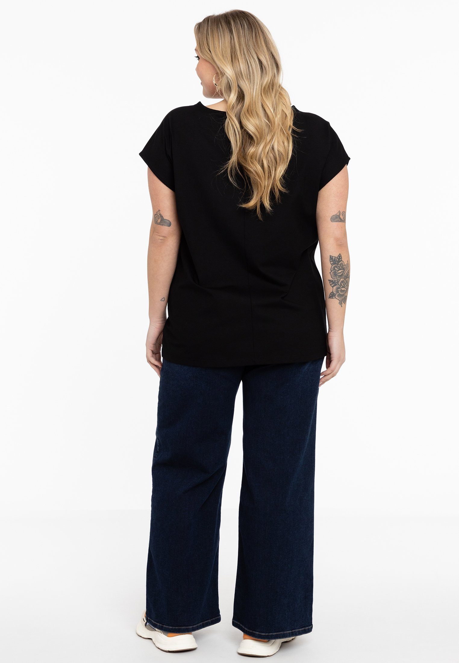 YOEK Langarmshirt Damen T-Shirt Große Größen
