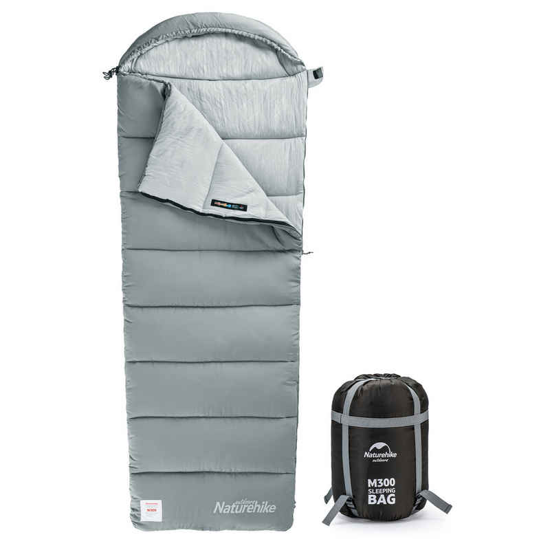 Naturehike Schlafsack Tragbarer Baumwollschlafsack mit Kapuze, M180/M300, Hochwertiger Baumwolle, Leicht, Tragbar und Spleißbar