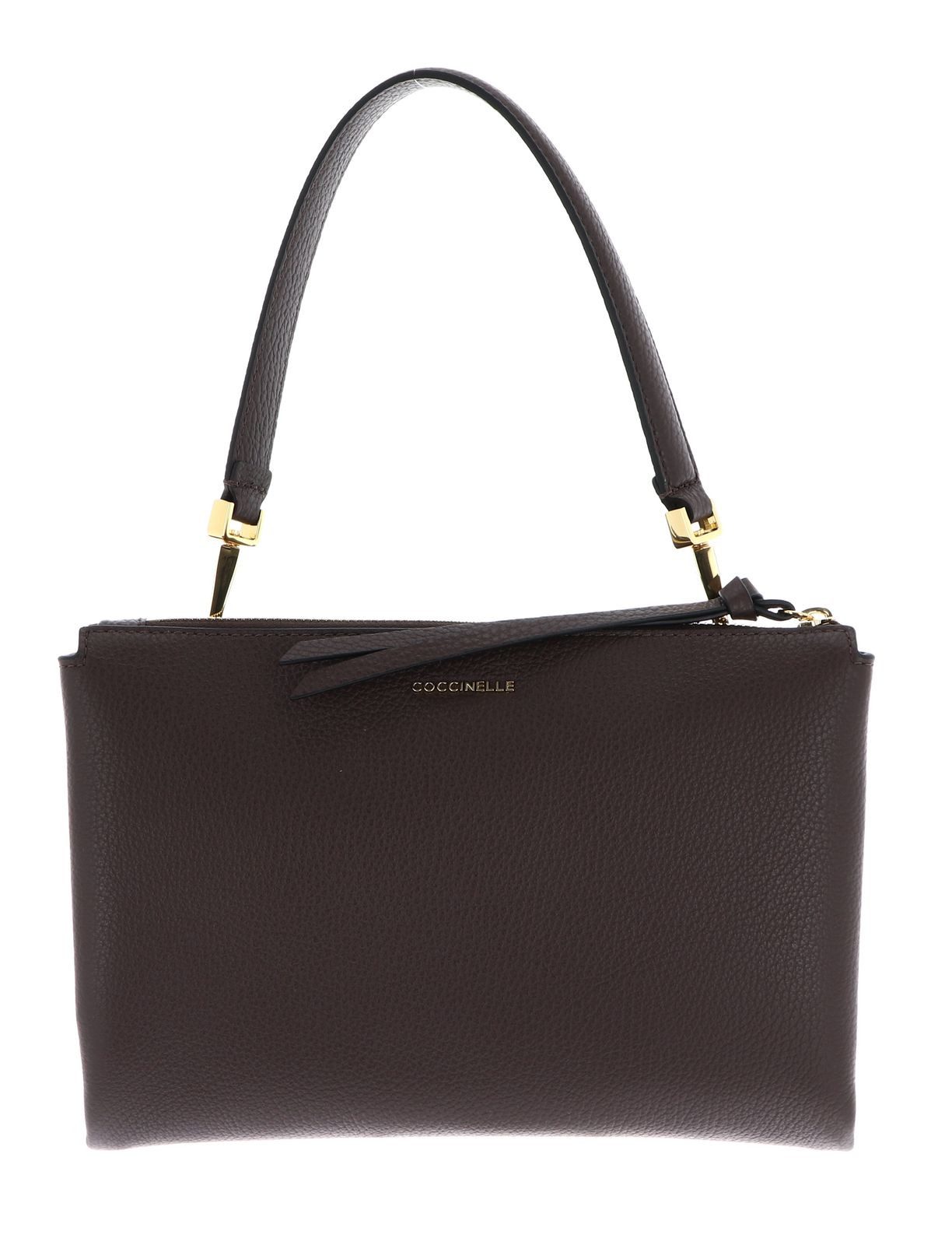 COCCINELLE Schultertasche Shoulder Bag, aus echtem Rindsleder