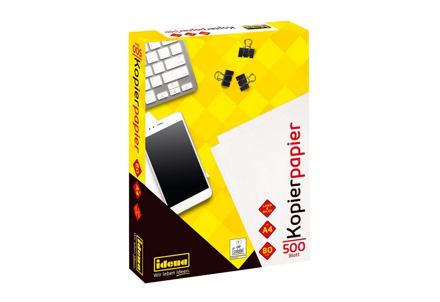 Idena Kopierpapier Idena Kopierpapier A4 80g weiß 500 Blatt