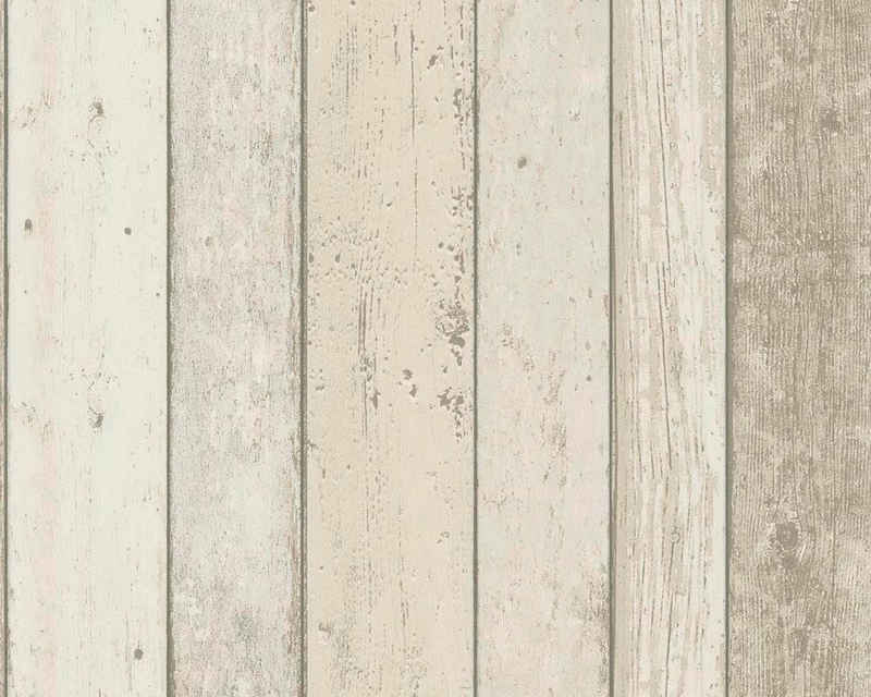 living walls Vliestapete Best of Wood`n Stone 2nd Edition, Holz, Vlies, Vinyl, Wand, Decke, Schräge