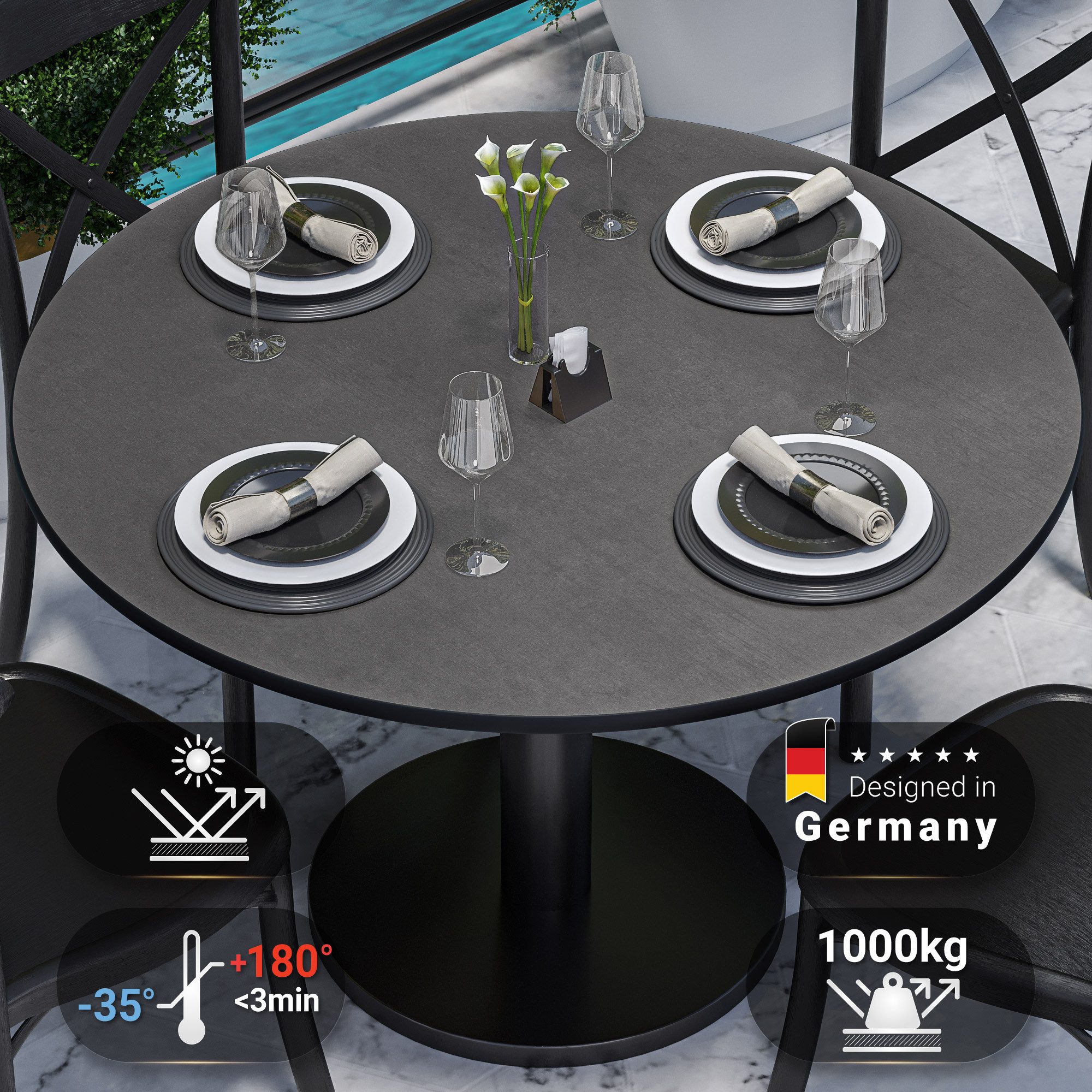 GGMMÖBEL Tischplatte COMPACT