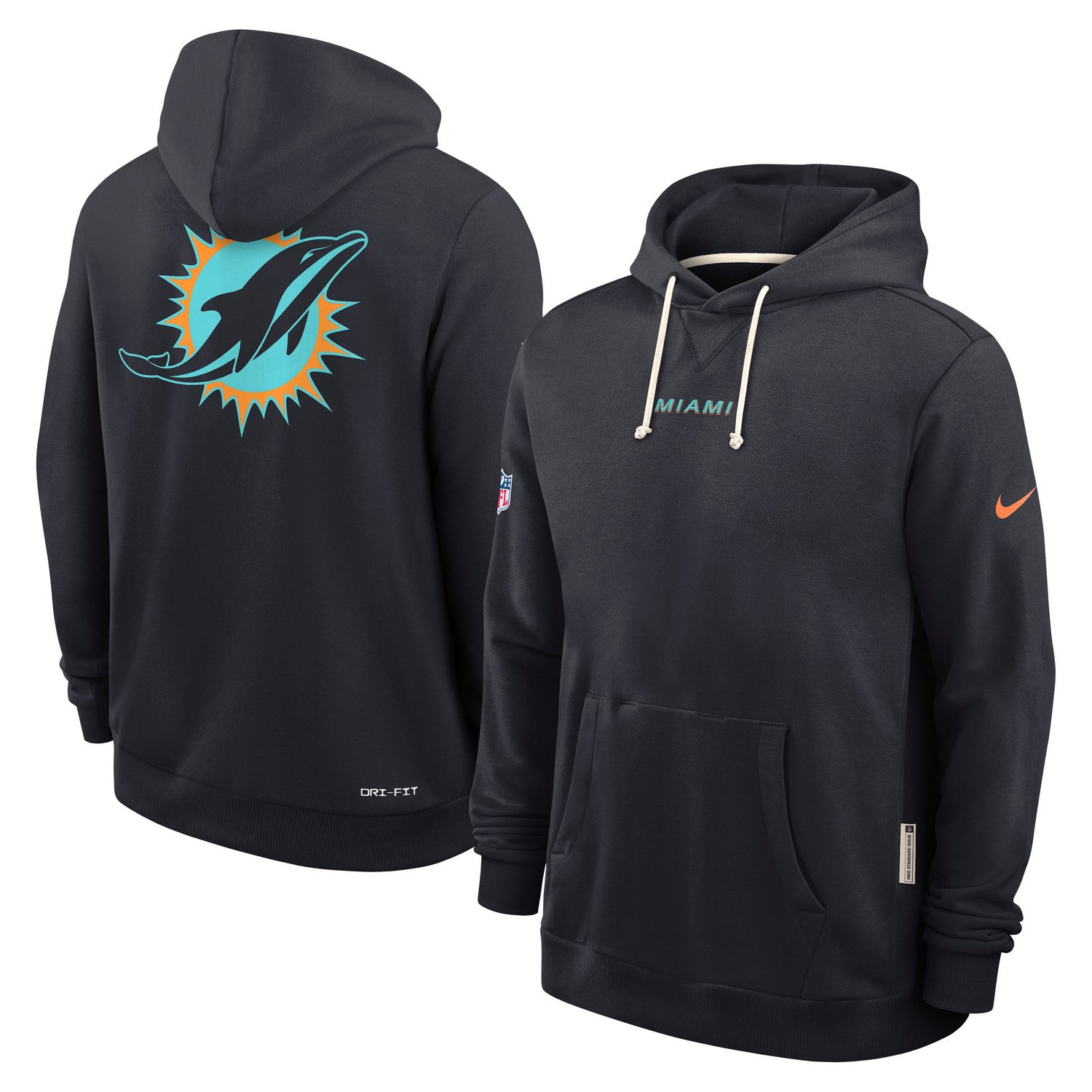 Nike Kapuzenpullover Nike Hoodie Miami Dolphins Nike Rivalry Dri-Fit