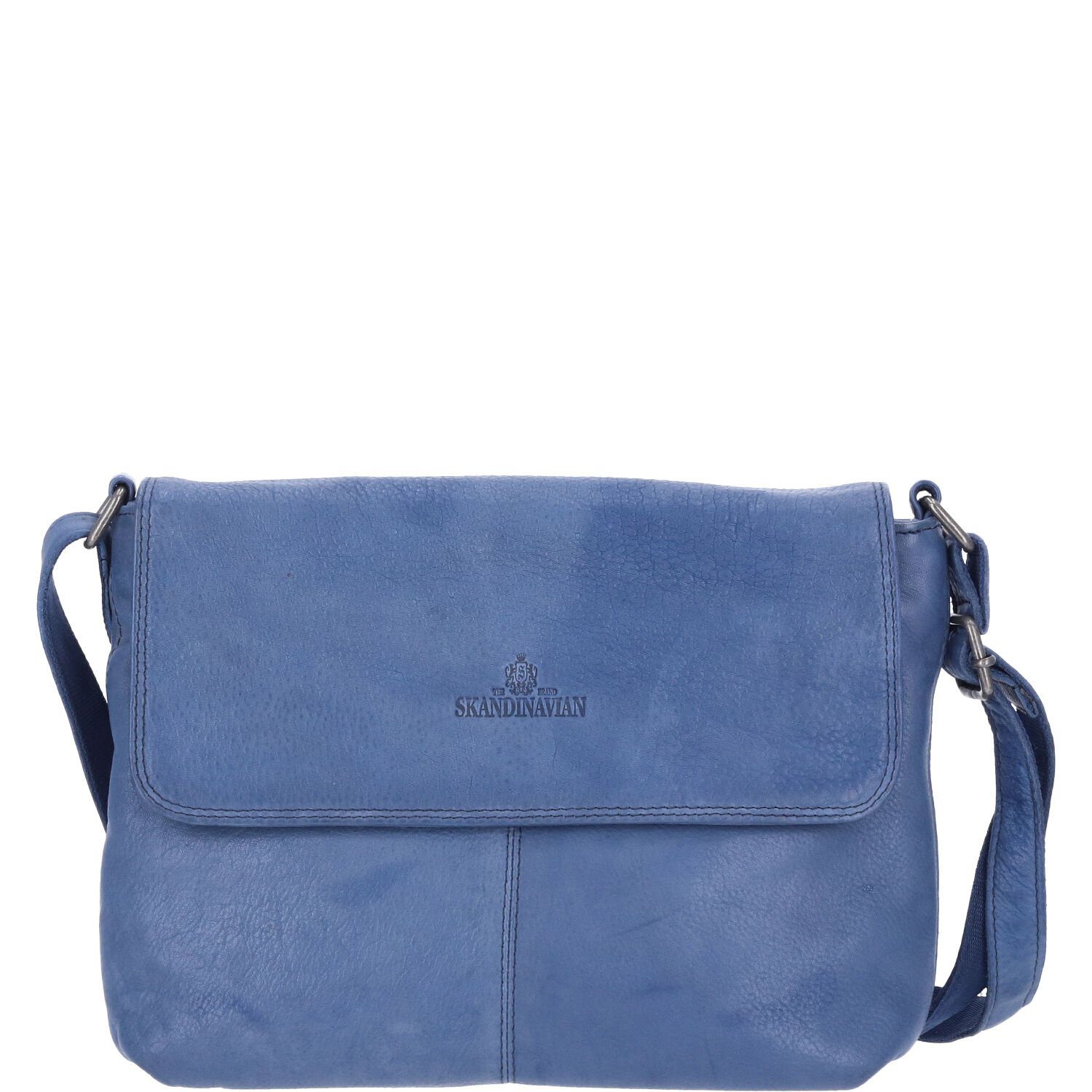 The Skandinavian Brand Umhängetasche The Skandinavian Brand Damen Leder Tasche blau (Stück, Stück)