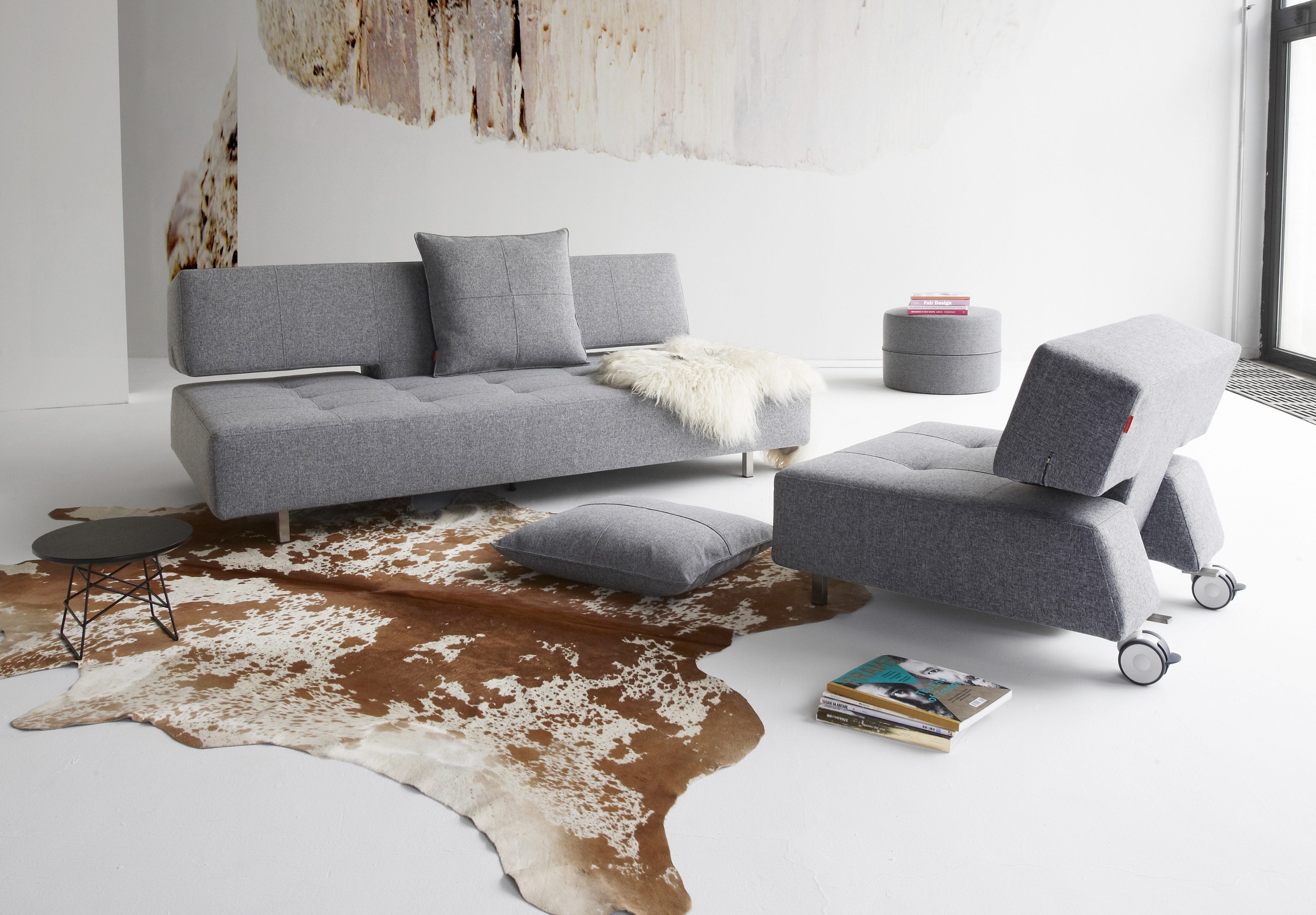 INNOVATION LIVING ™ Sessel Long Horn Designsessel, Solitärsessel, edel und bequem, mit verstellbarer Rückenlehne, hoher Sitzkomfort, OTTOs Choice