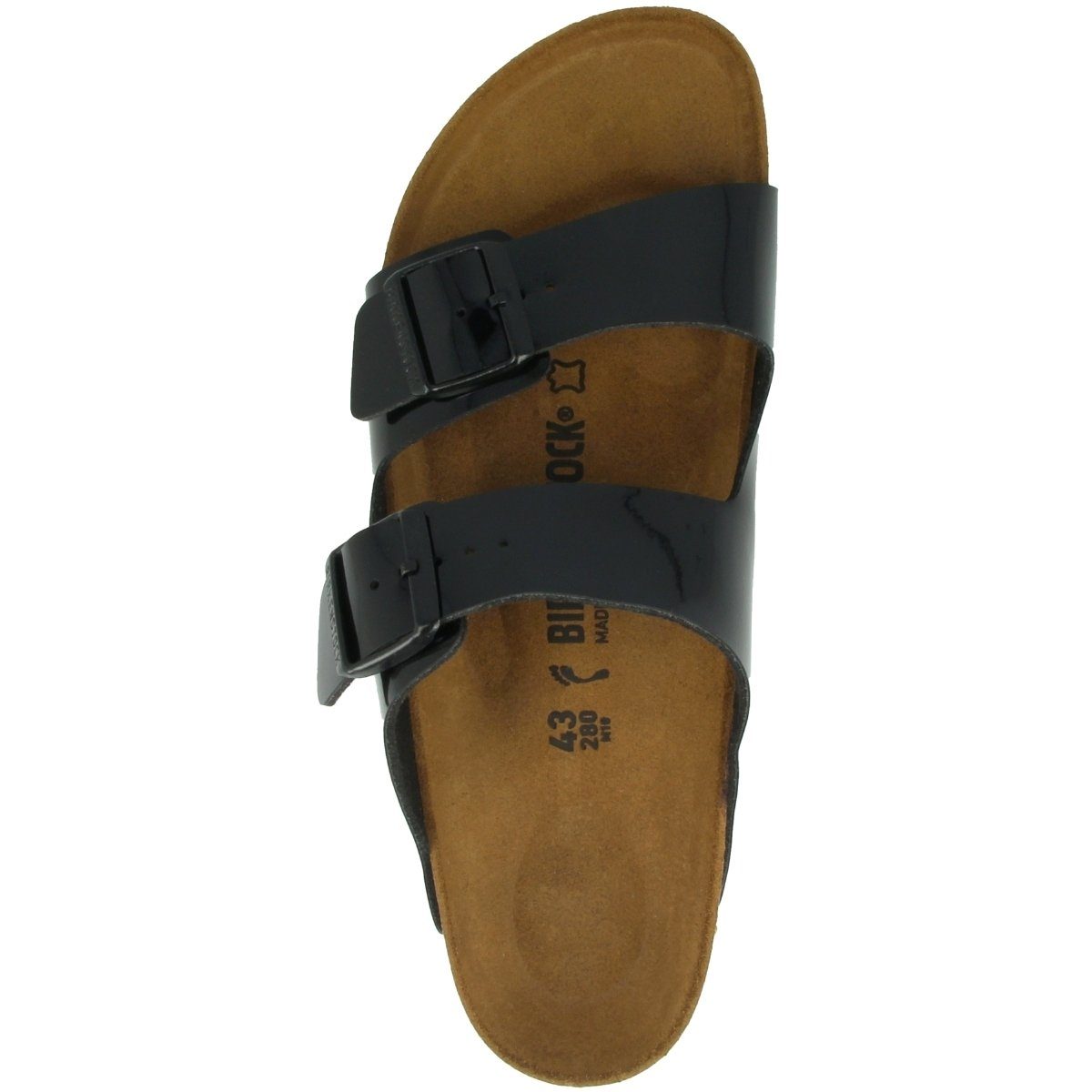 Birkenstock Arizona Birko-Flor Lack schmal Unisex Erwachsene Sandale Sandaletten, Sommerschuhe, Badeschuhe, Riemchen, Schlappen
