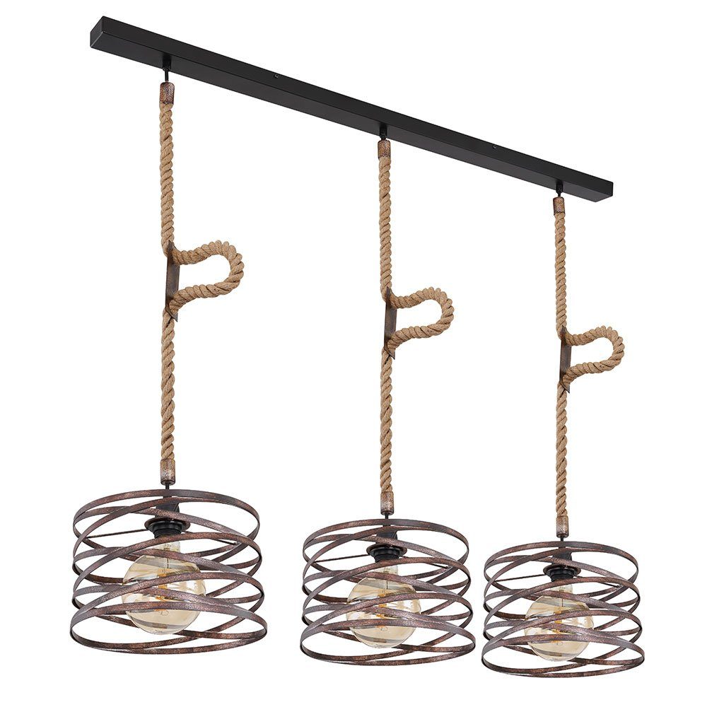 GLOBO LIGHTING Hängeleuchte, Leuchtmittel nicht inklusive, Hanfseil Pendell günstig online kaufen