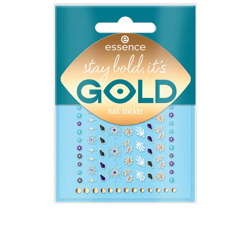 Essence Nageldesign Zubehör Nagelsticker Set Stay Bold, It's Gold, 1 St