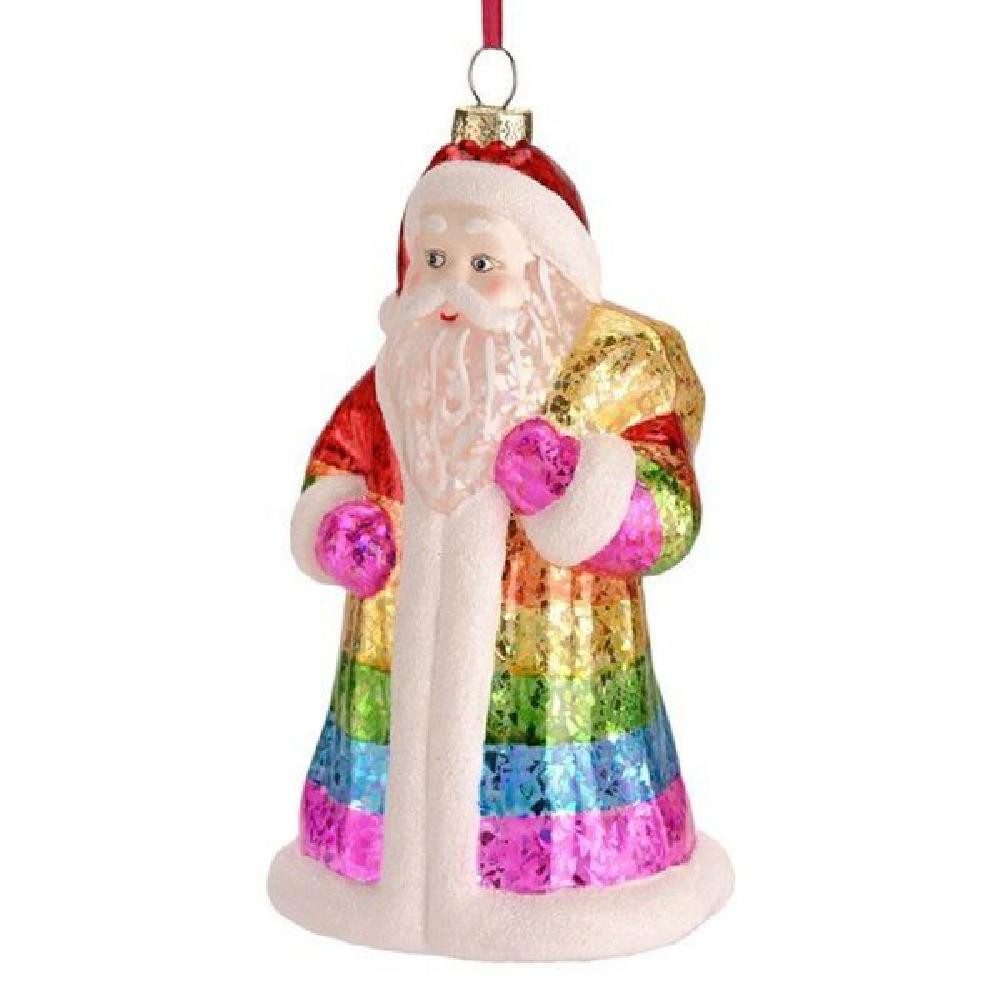 Christbaumschmuck Christbaumschmuck Santa Regenbogen