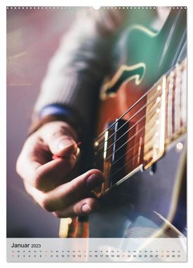 CALVENDO Wandkalender Gitarren Liebe (Premium, hochwertiger DIN A2 Wandkalender 2023, Kunstdruck in Hochglanz)
