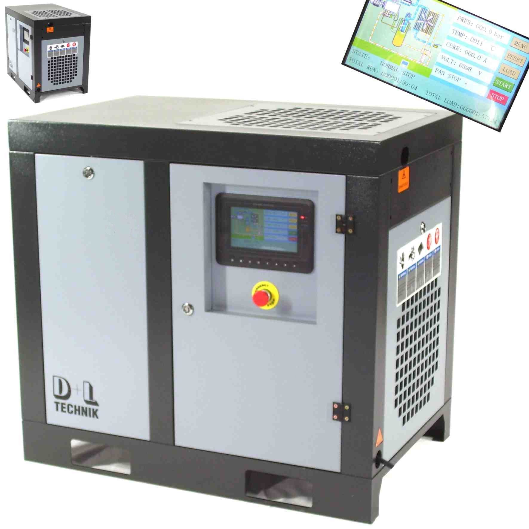 Apex Kompressor Schraubenkompressor 4kw Druckluftkompressor 400l 10bar 05129, 1-tlg.