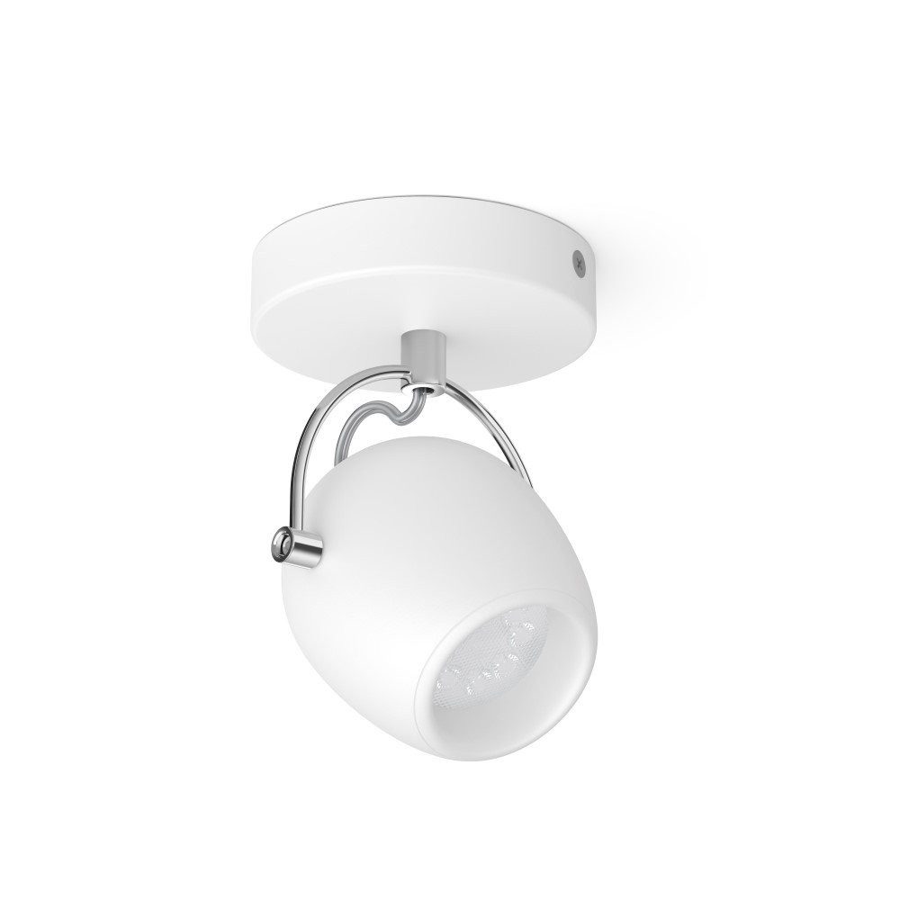 Philips Aufbauleuchte Philips LED Deckenleuchte 1 Spot Light 4,3W weiß 430lm 36° Warm 2700K, Warmweiß, 1 Spot