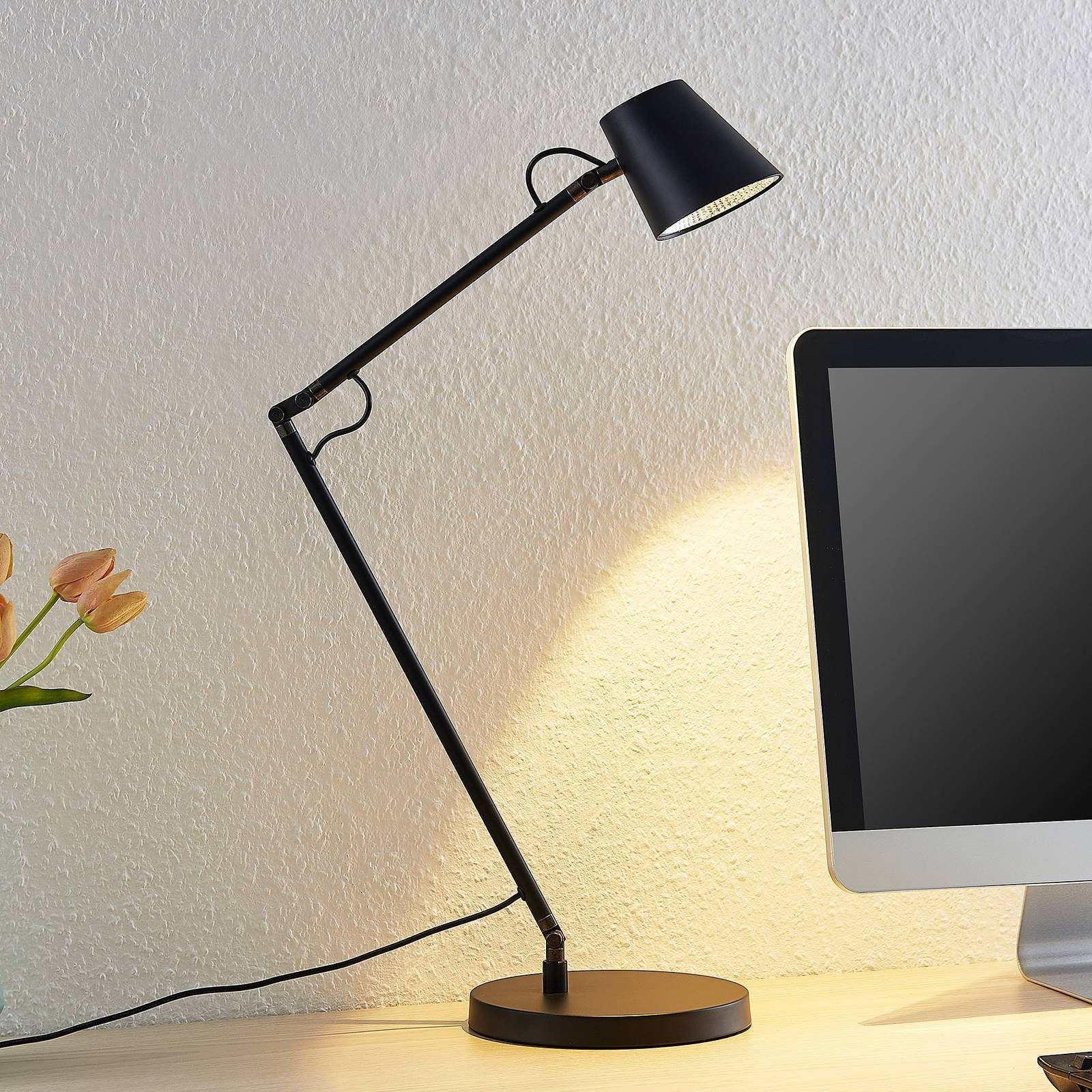 Lucande Schreibtischlampe Tarris, Enthalten, LED 3,6 W gesamt, warmweiß