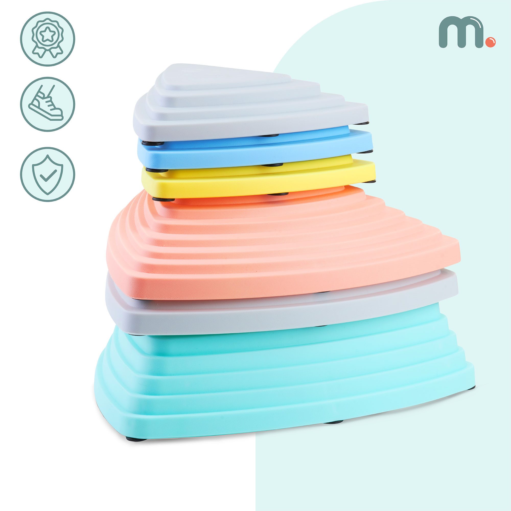 Mamabrum Lernspielzeug Farbige Balance-Steine Set - günstig online kaufen