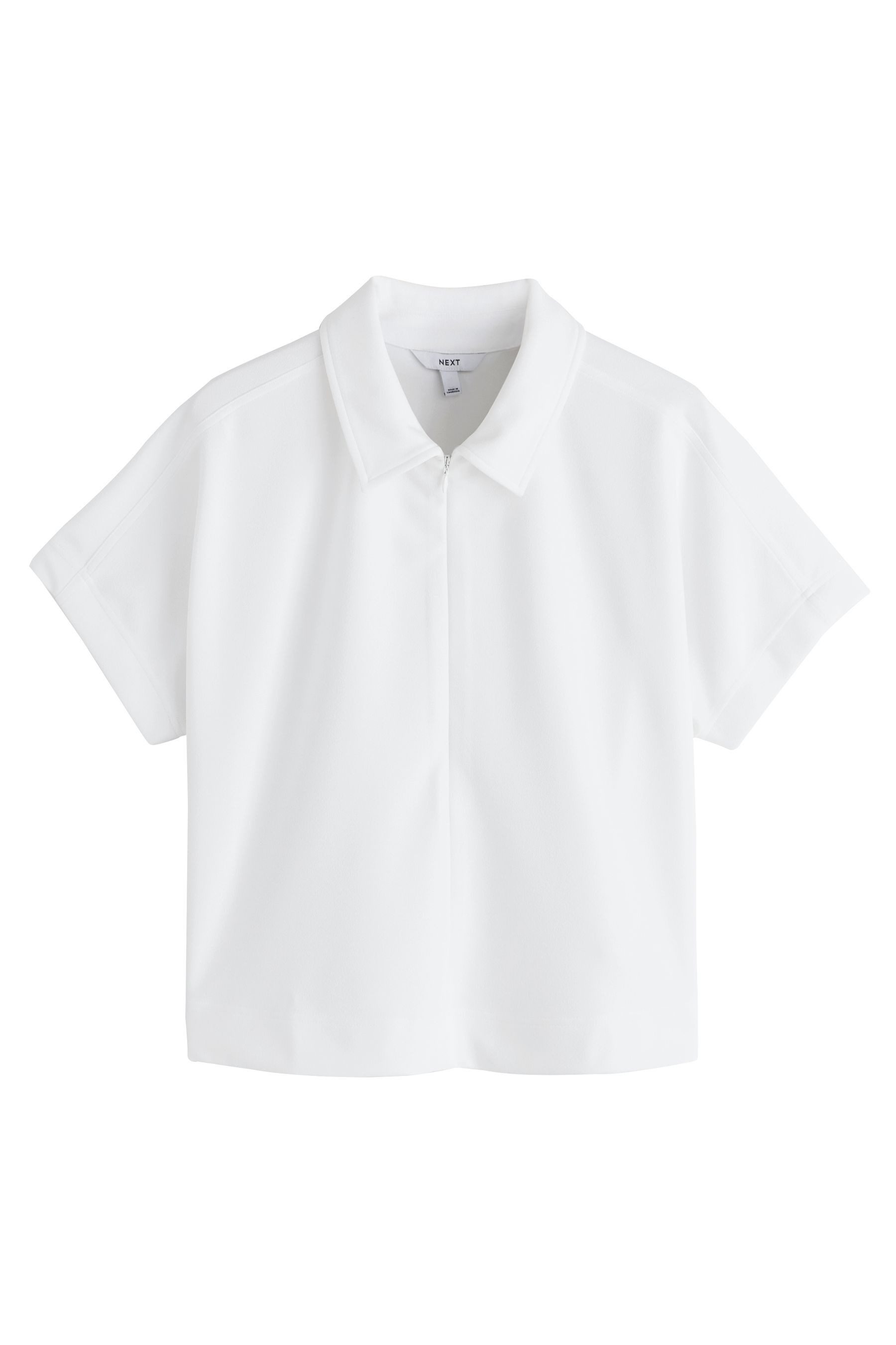 Poloshirt Kurzärmeliges Polo-Oberteil mit Reißverschluss