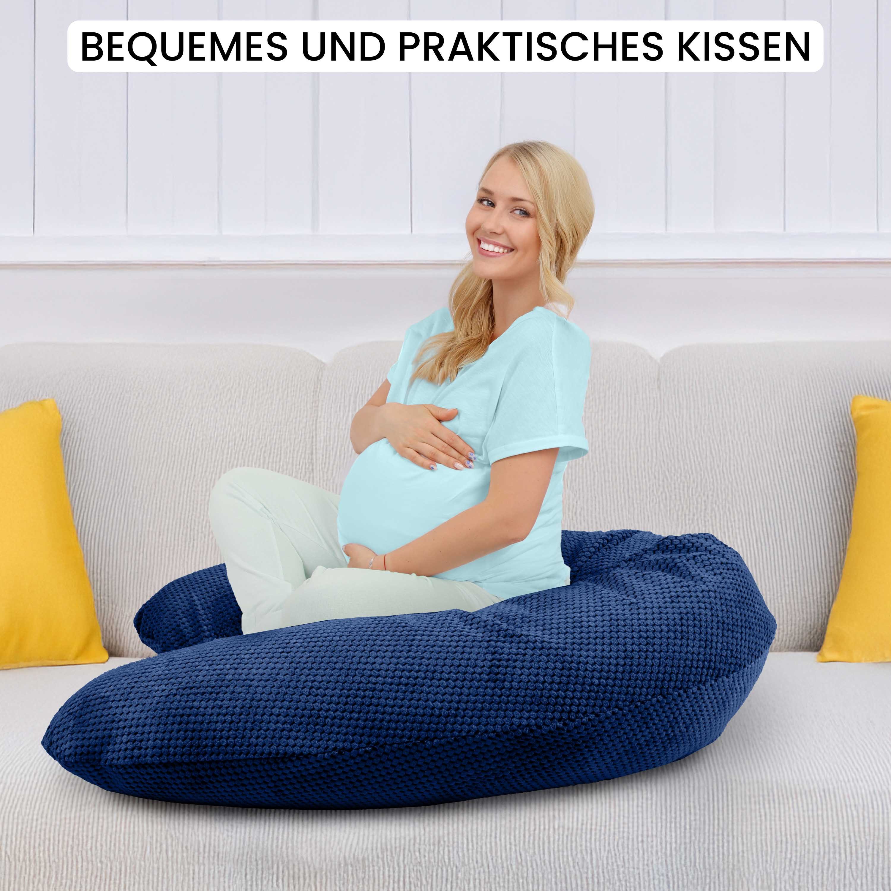 Amilian Stillkissen XXL 170 cm – Schwangerschaftskissen mit abnehmbarem Bez günstig online kaufen