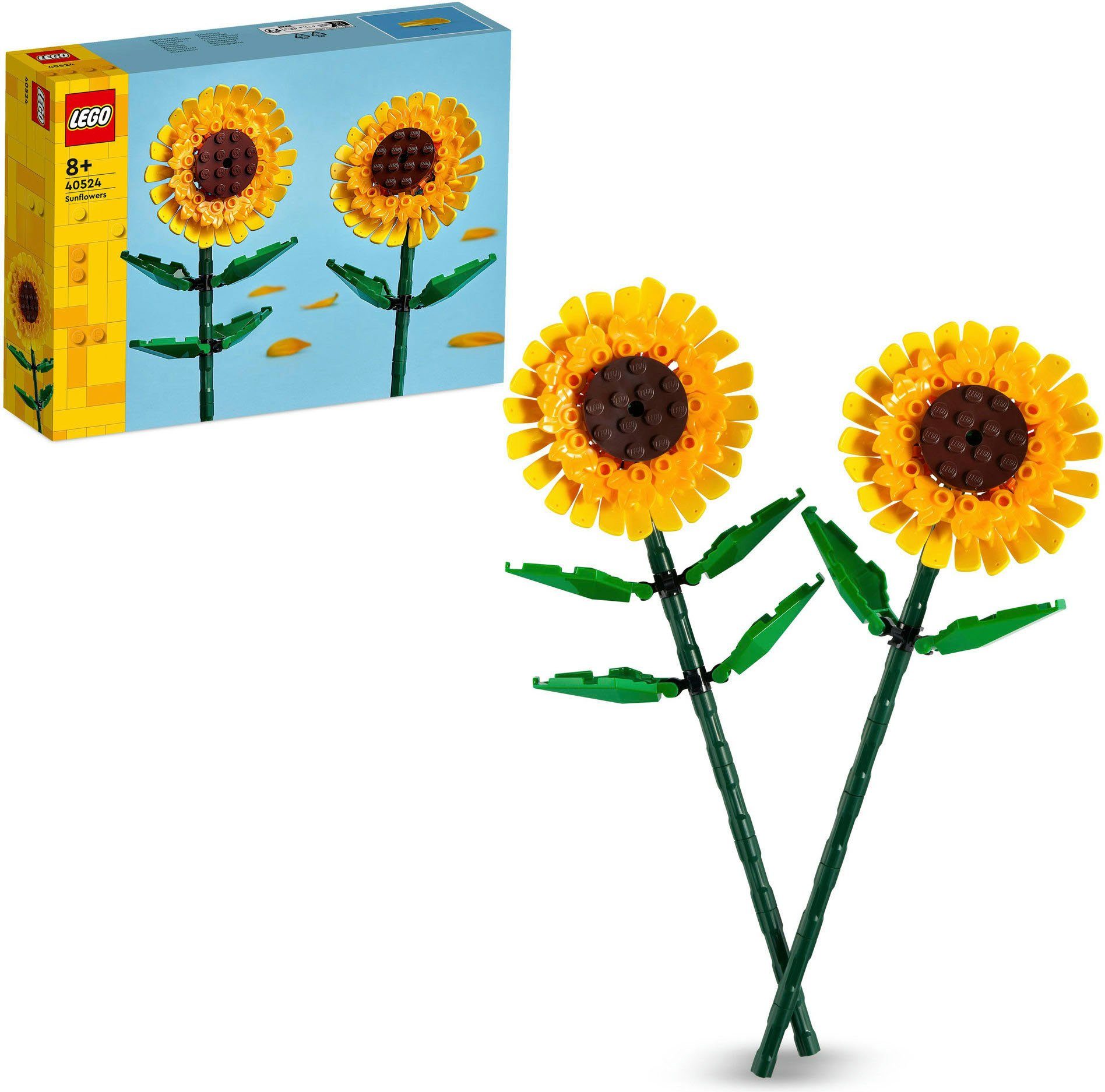 LEGO® Konstruktionsspielsteine Sonnenblumen (40524), LEGO Iconic, (191 St), Made in Europe