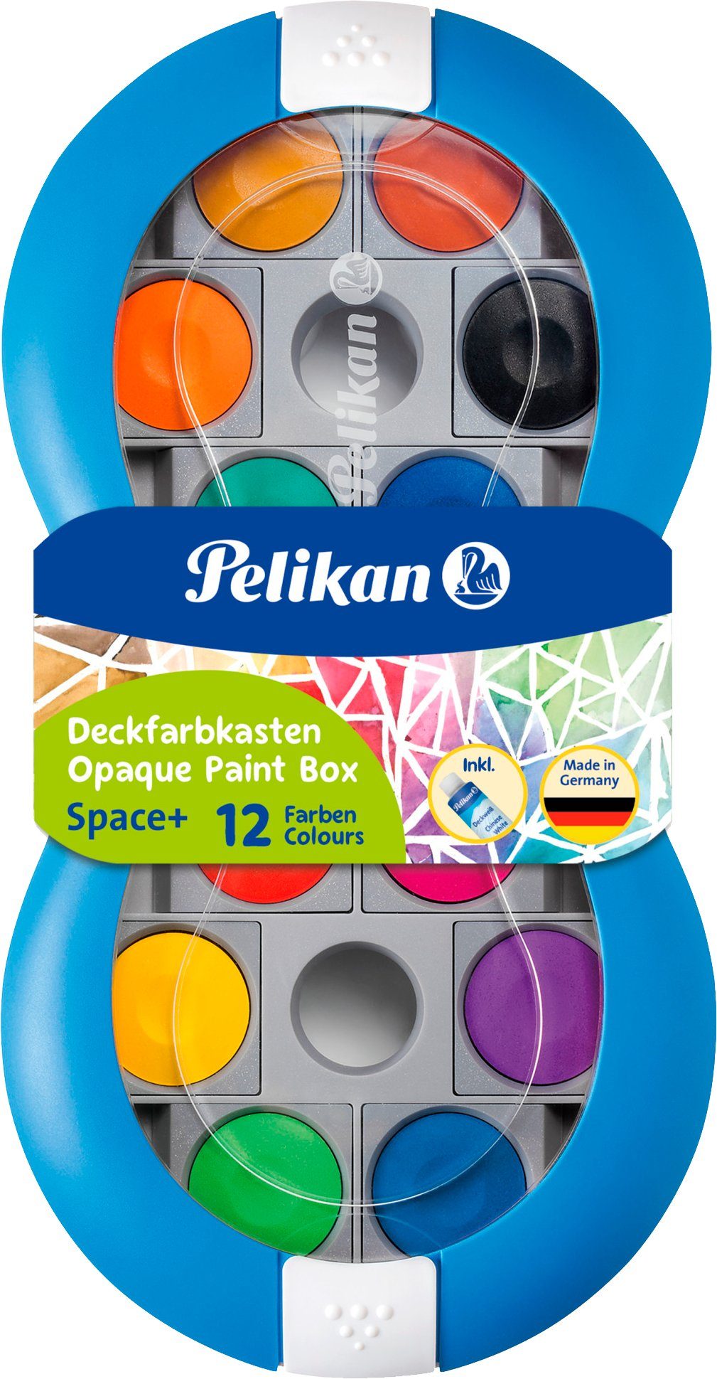 Pelikan Malpalette Deckfarbkasten Space, 12 Farben